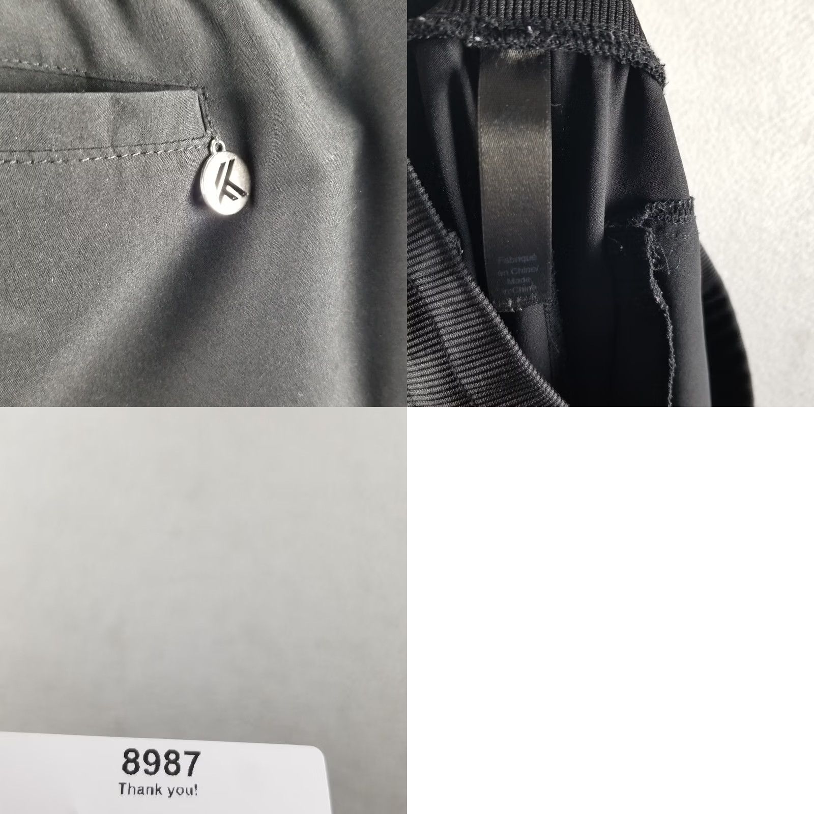 Kyodan Kyodan Jogger Pants Men Medium Black Sheer Tapered Calf 28W x 23L Sport Activewear Philippines? Size US 31 - 8 Thumbnail