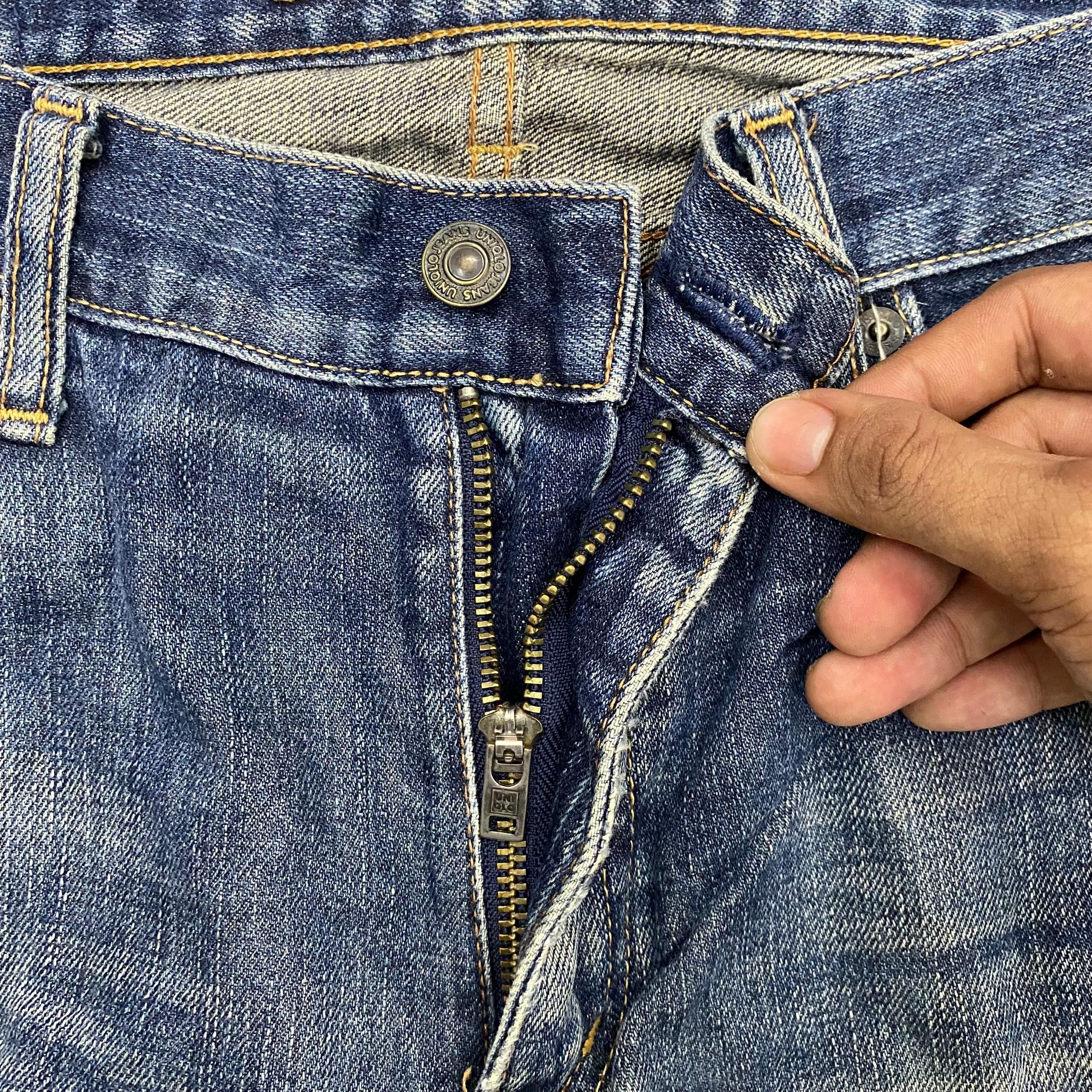 Japanese Brand 💥Delete 💥 Uniqlo Distressed Denim Size US 34 / EU 50 - 10 Thumbnail