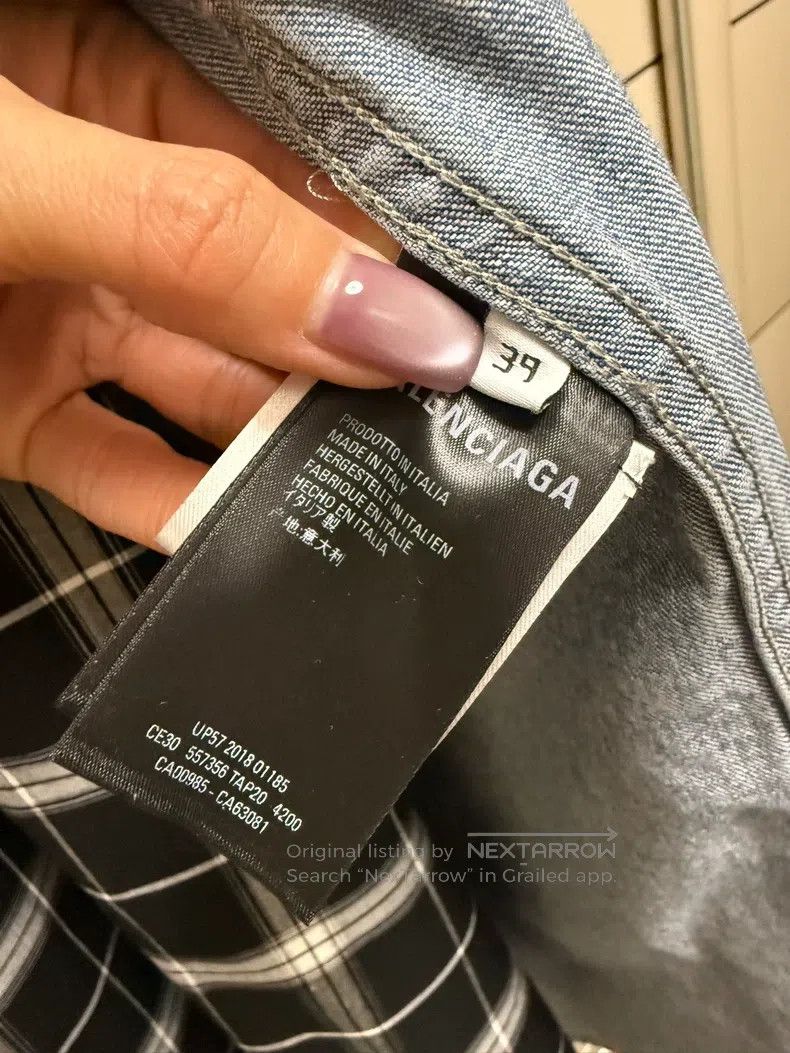 Balenciaga Balenciaga size 39 Denim Jacket Size US XS / EU 42 / 0 - 8 Thumbnail
