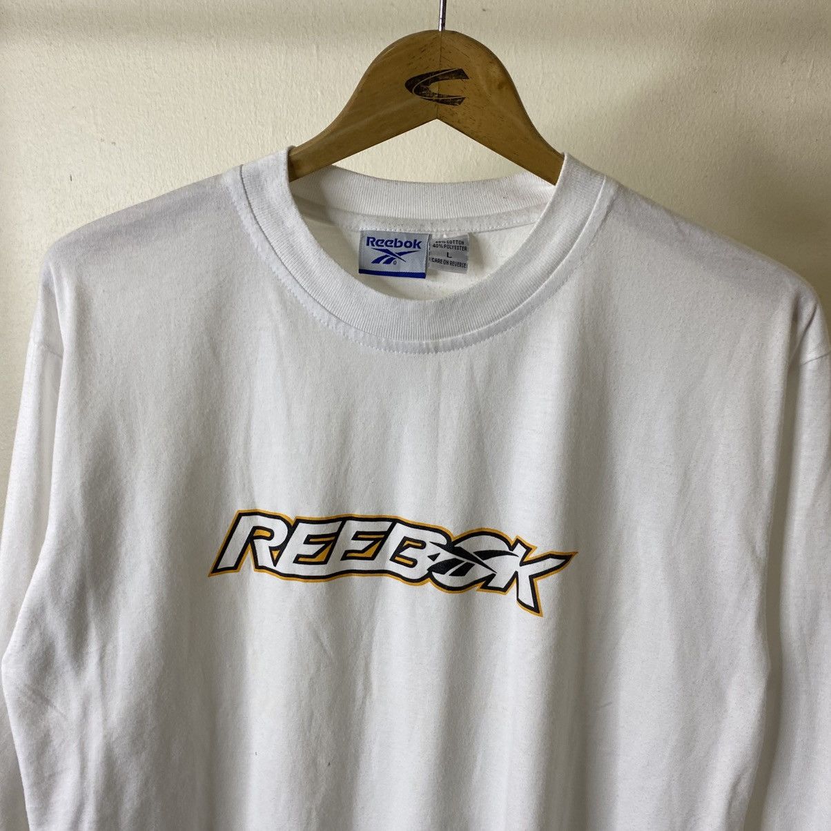 Reebok Vintage 2000s Reebok LS Tshirt Streetwear Size US L / EU 52-54 / 3 - 2 Thumbnail