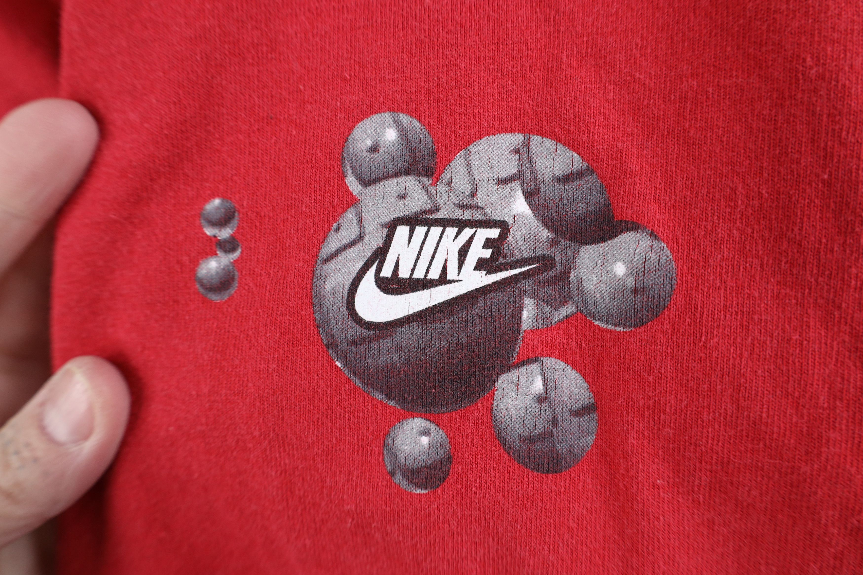 Nike Vintage Y2K Nike Air Bubble Spell Long Sleeve T-Shirt Red Size US L / EU 52-54 / 3 - 4 Thumbnail