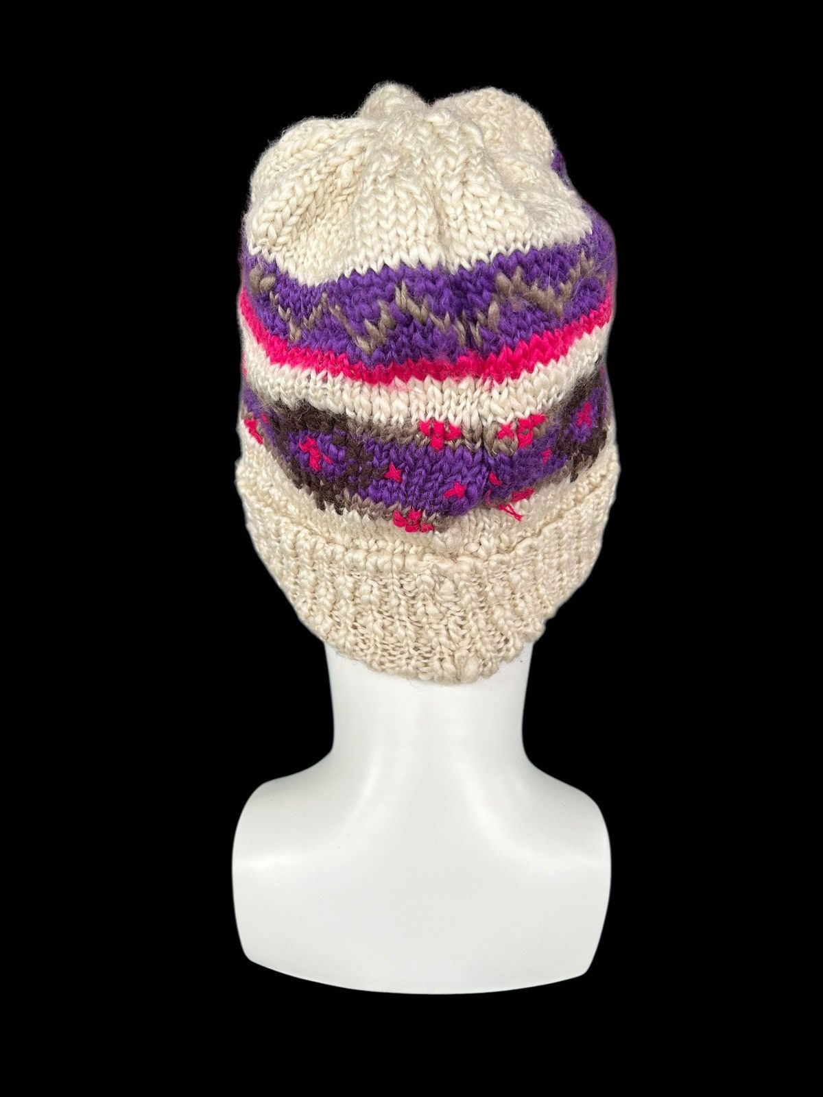 Japanese Brand × Kapital × Vintage Crochet Knitted handmade Beanie Hats Rare ☠️☠️ Size ONE SIZE - 5 Thumbnail