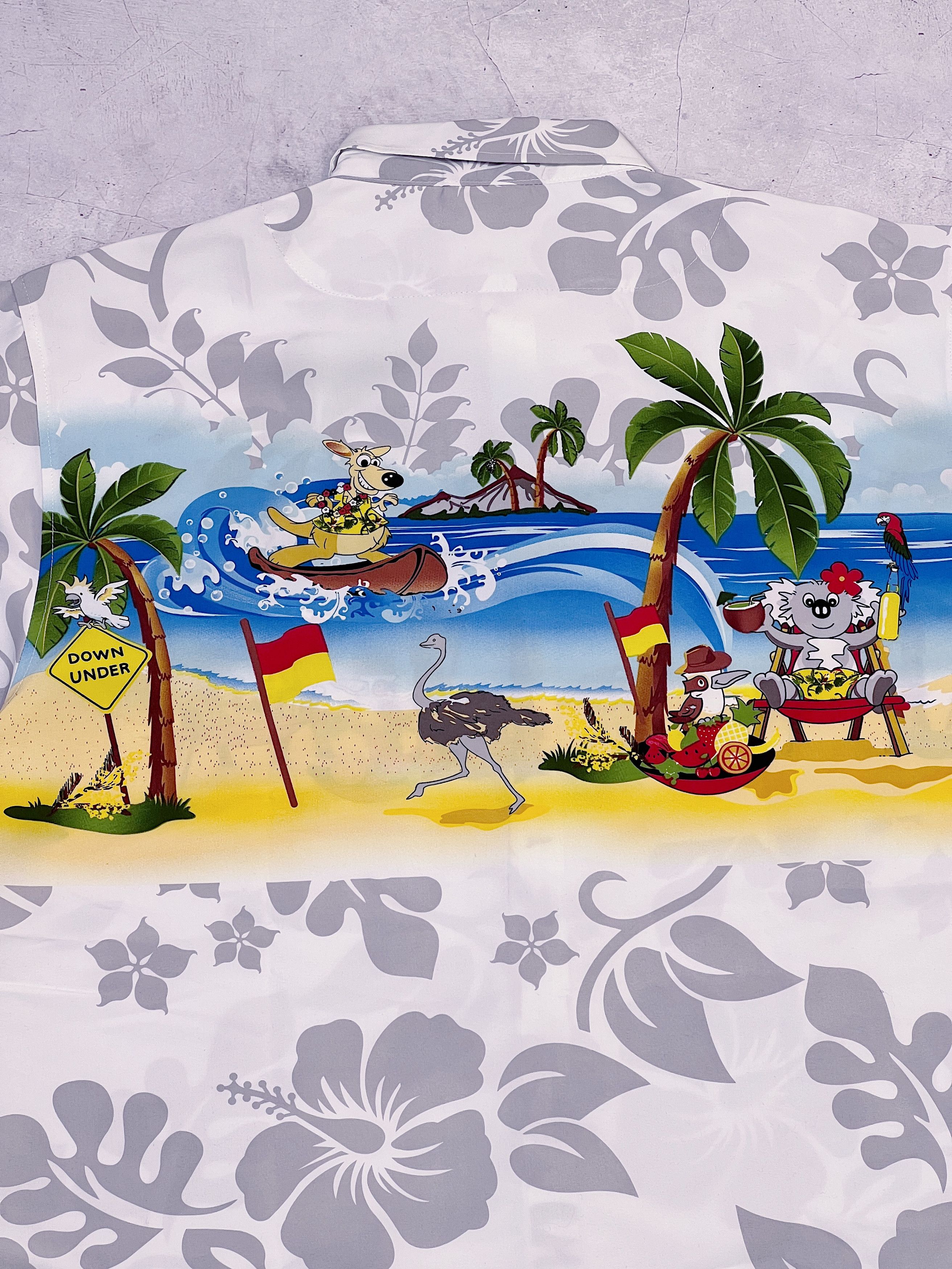 Other Lowes Hawaiian Shirt Australia Kangaroo Koala Ostrich Size US XL / EU 56 / 4 - 10 Thumbnail