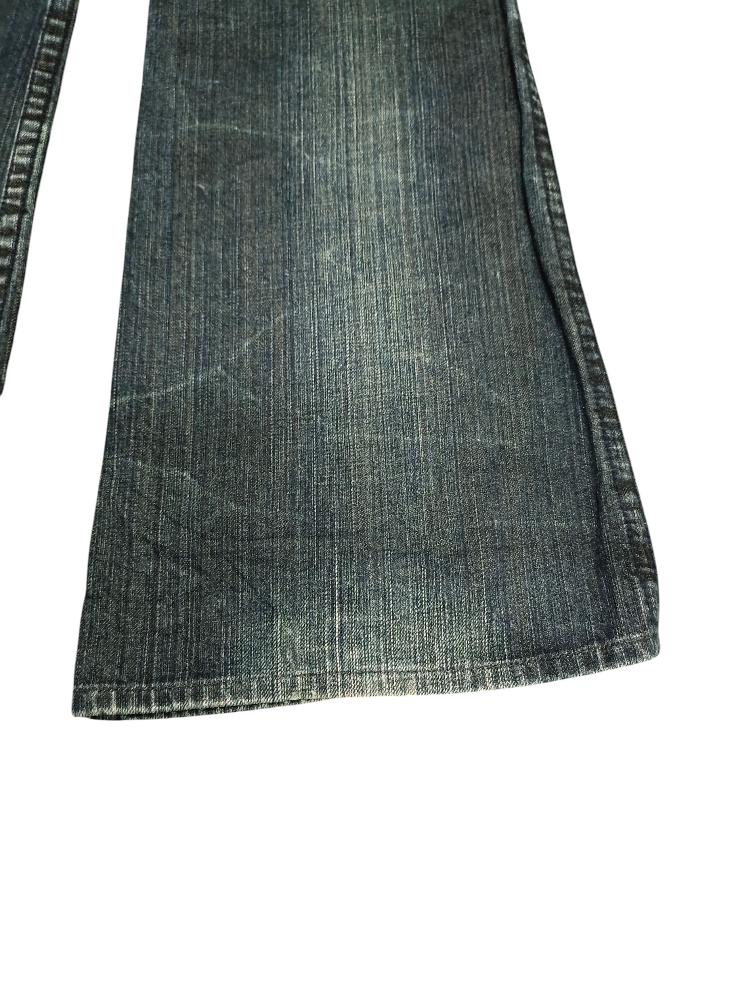 Le Grande Bleu (L.G.B.) Flare Jeans Brappers Embroidered Denim Bootcut Low Rise Size US 27 - 6 Thumbnail