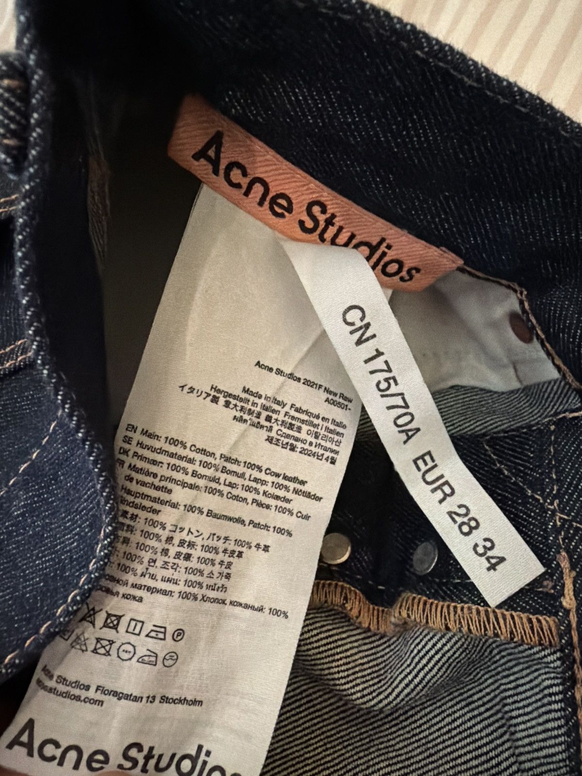 Acne Studios 2021 Raw Denim Size US 28 / EU 44 - 5 Thumbnail