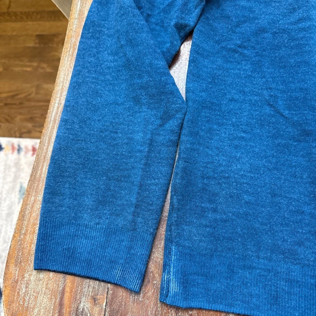 7 For All Mankind 7 For All Mankind Women’s Blue Crewneck Sweater L 100% Wool Size L / US 10 / IT 46 - 3 Thumbnail