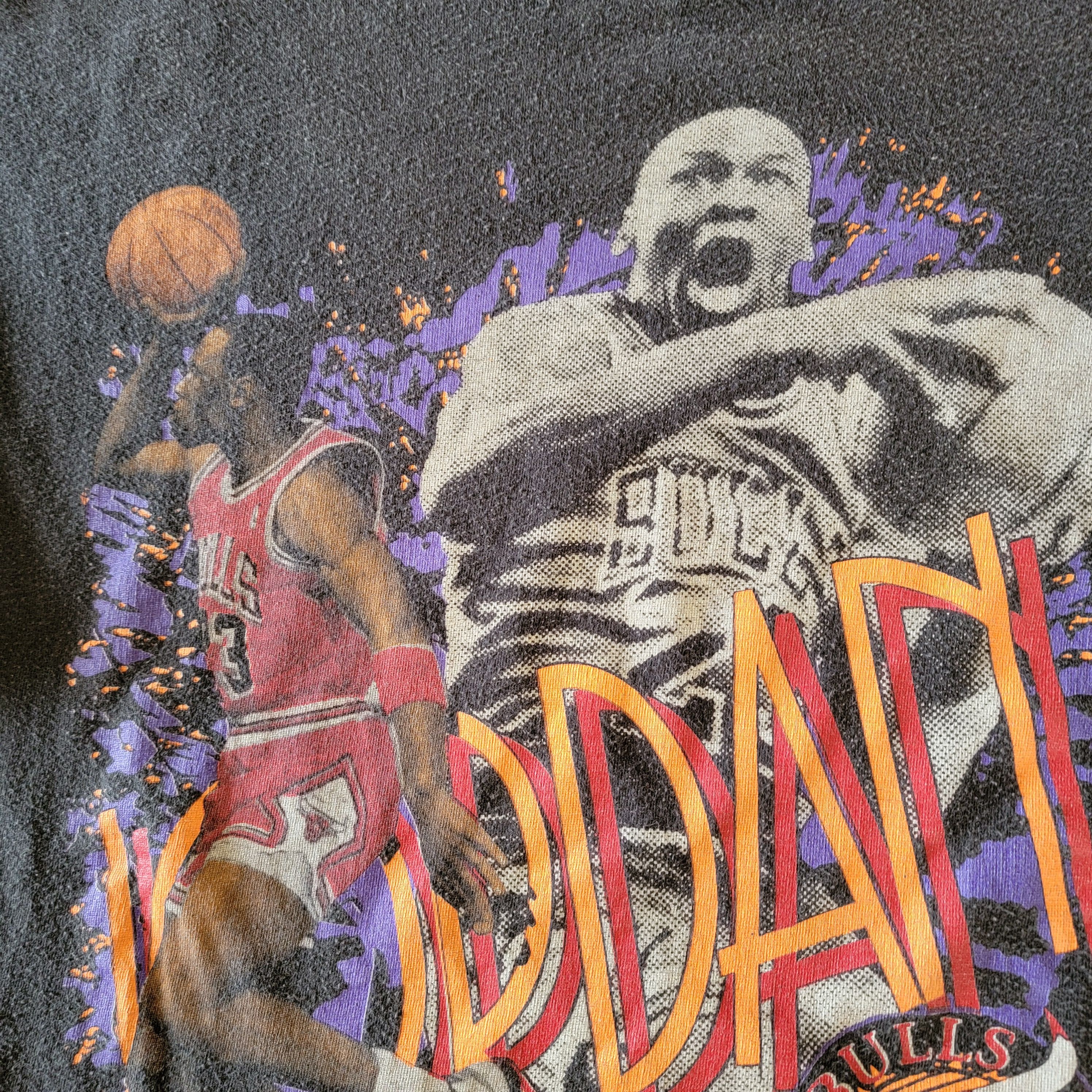 Salem Sportswear × Vintage 90s Michael Jordan Salem Sportswear T-shirt Size US L / EU 52-54 / 3 - 4 Thumbnail