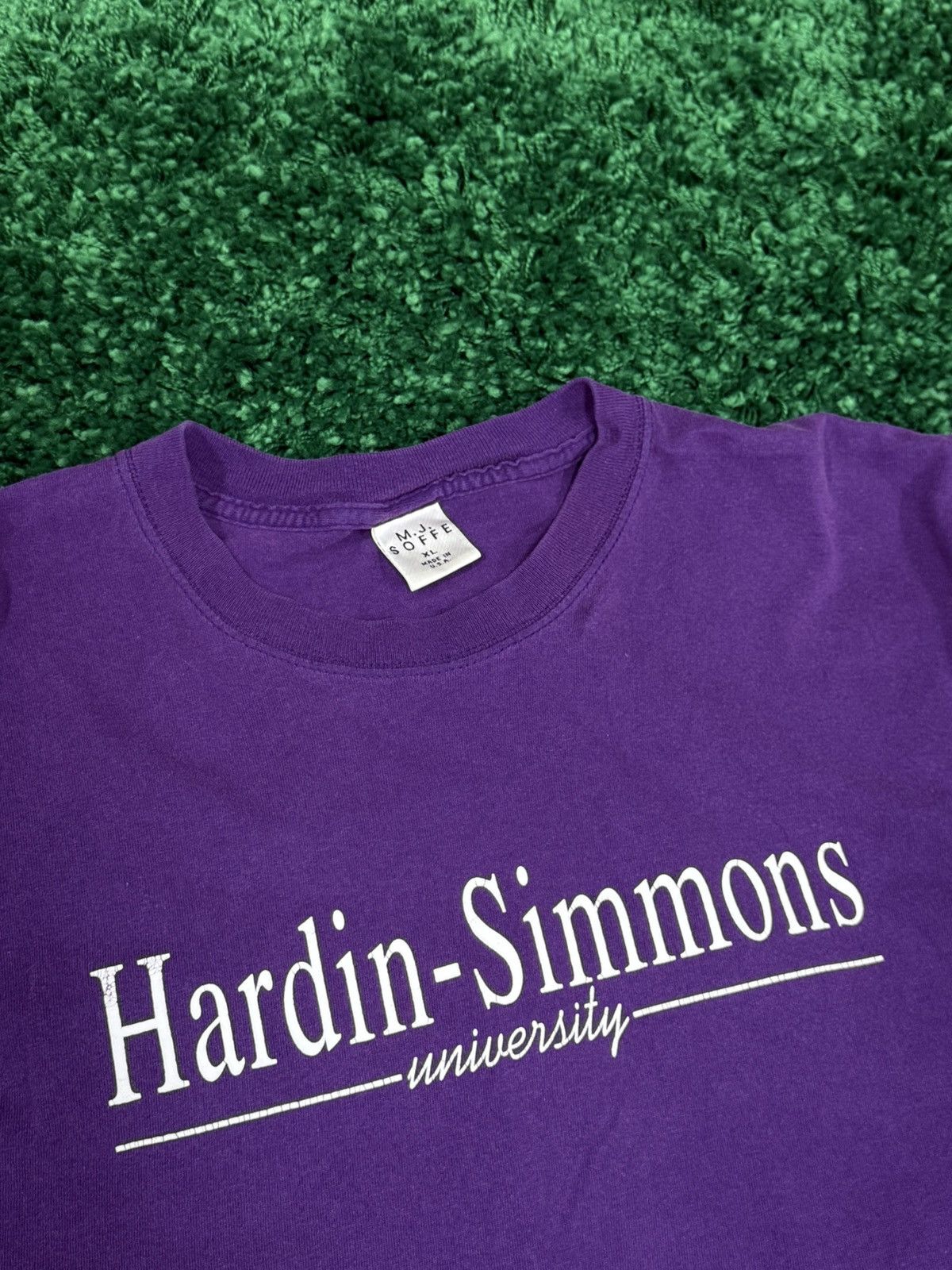 Vintage Vintage Made in USA Hardin Simmons University Purple Tee XL Size US XL / EU 56 / 4 - 3 Thumbnail