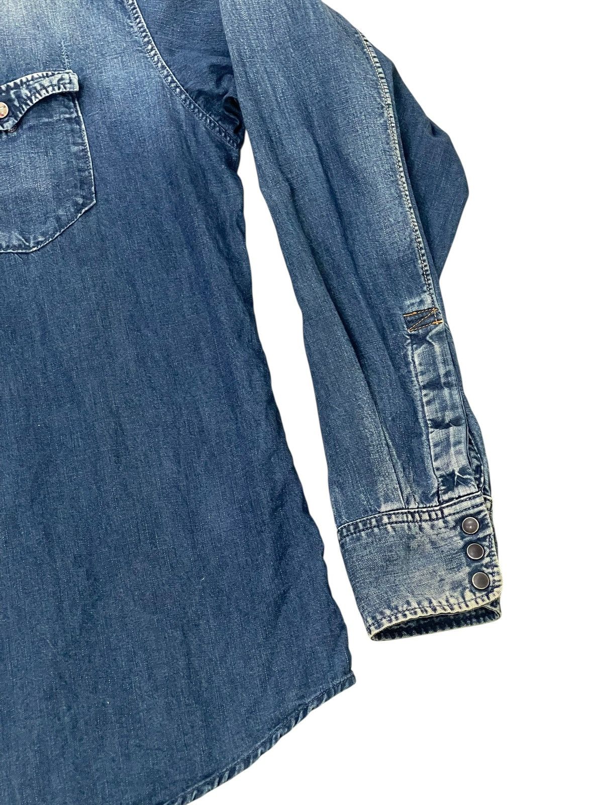 45rpm Indigo Blue 45rpm Westerner Pullover Shirt 7🟩0 Size US L / EU 52-54 / 3 - 4 Thumbnail