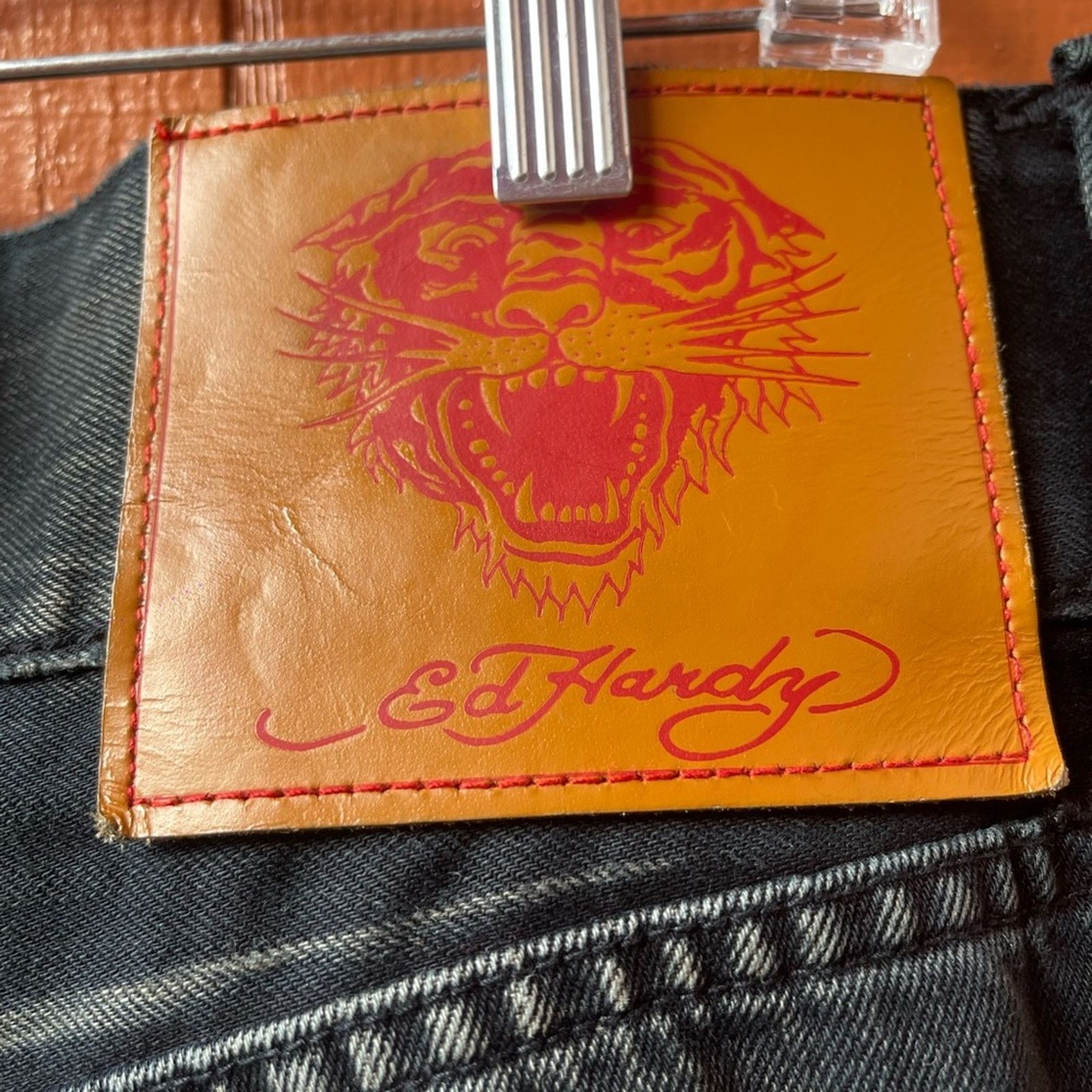 Ed Hardy Ed hardy By Christian Audigier jeans Sz 36x32 Silver Tiger Size US 36 / EU 52 - 7 Thumbnail