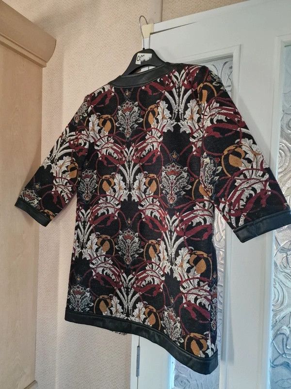 Other QuZu Jacquard Coat Cardigan Coat TapestryPatternBohoVintage Size M / US 6-8 / IT 42-44 - 8 Thumbnail