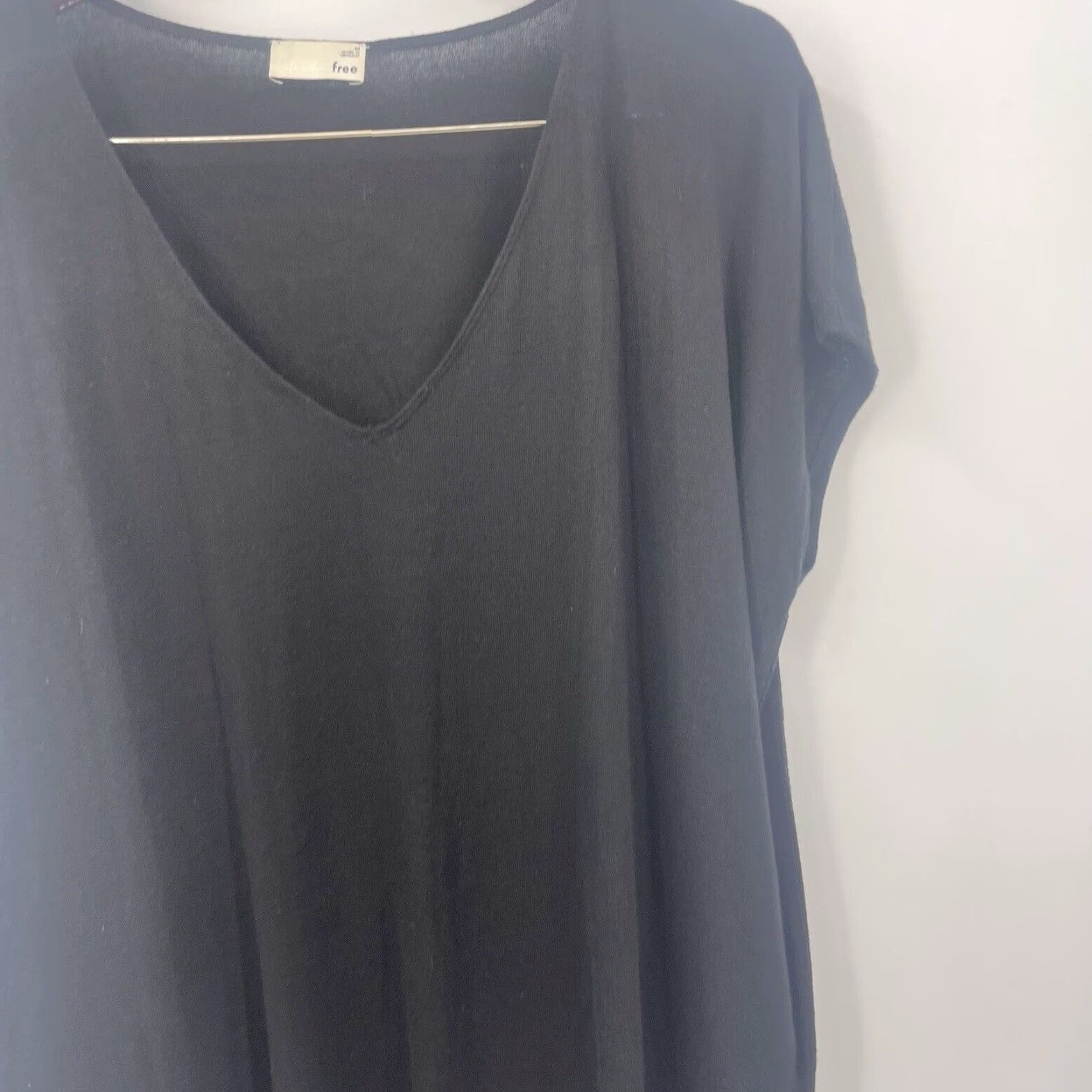 Vintage Wilfred Free Dress Womens M Black Short Sleeve Lorelei Dolman Lagenlook Aritzia Size 32" / US 10 / IT 46 - 6 Thumbnail