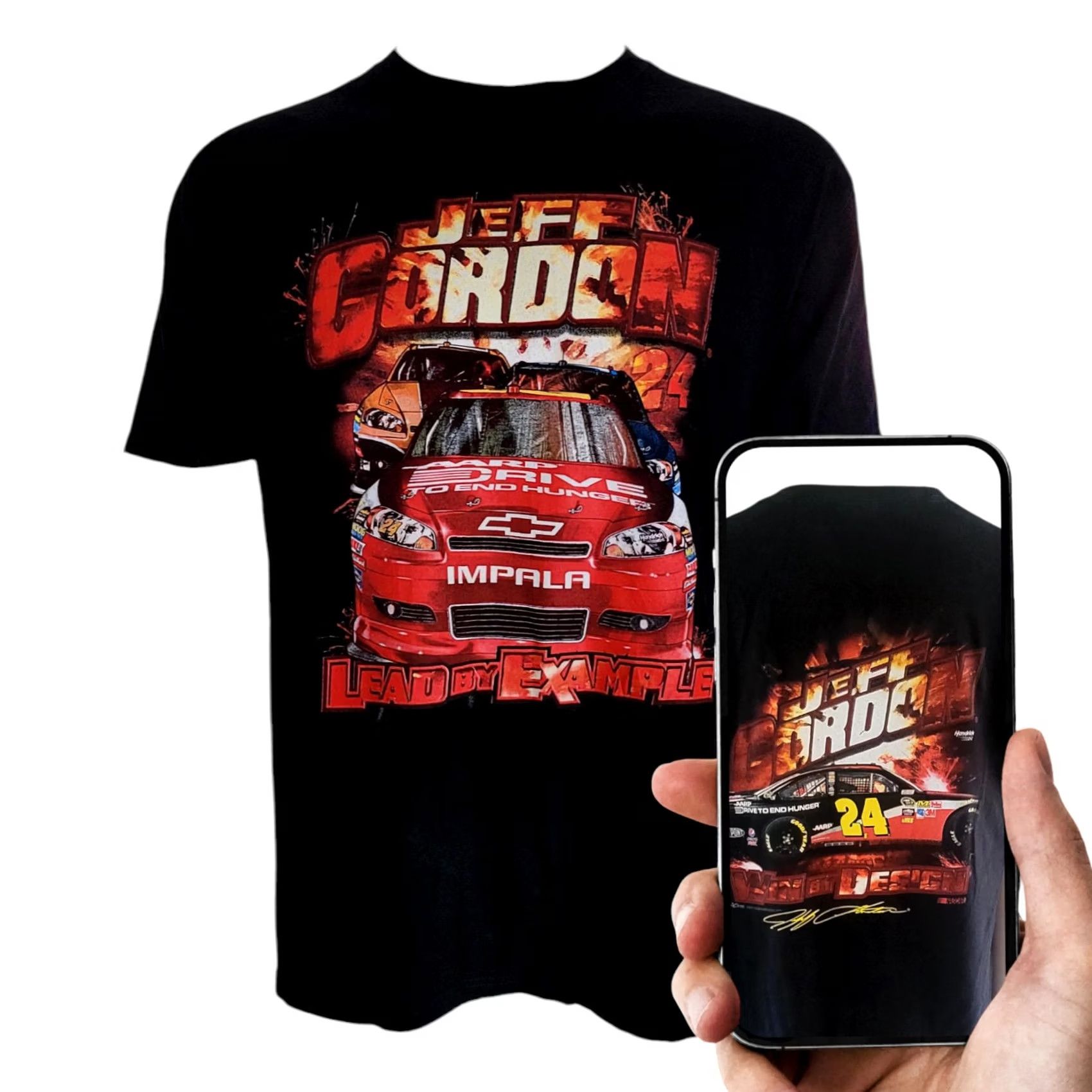 Chase Authentics VINTAGE Jeff Gordon NASCAR T-Shirt XL Chase Authentics Lead by Example #24 Chevy Impala Mens Size US XL / EU 56 / 4 - 2 Thumbnail