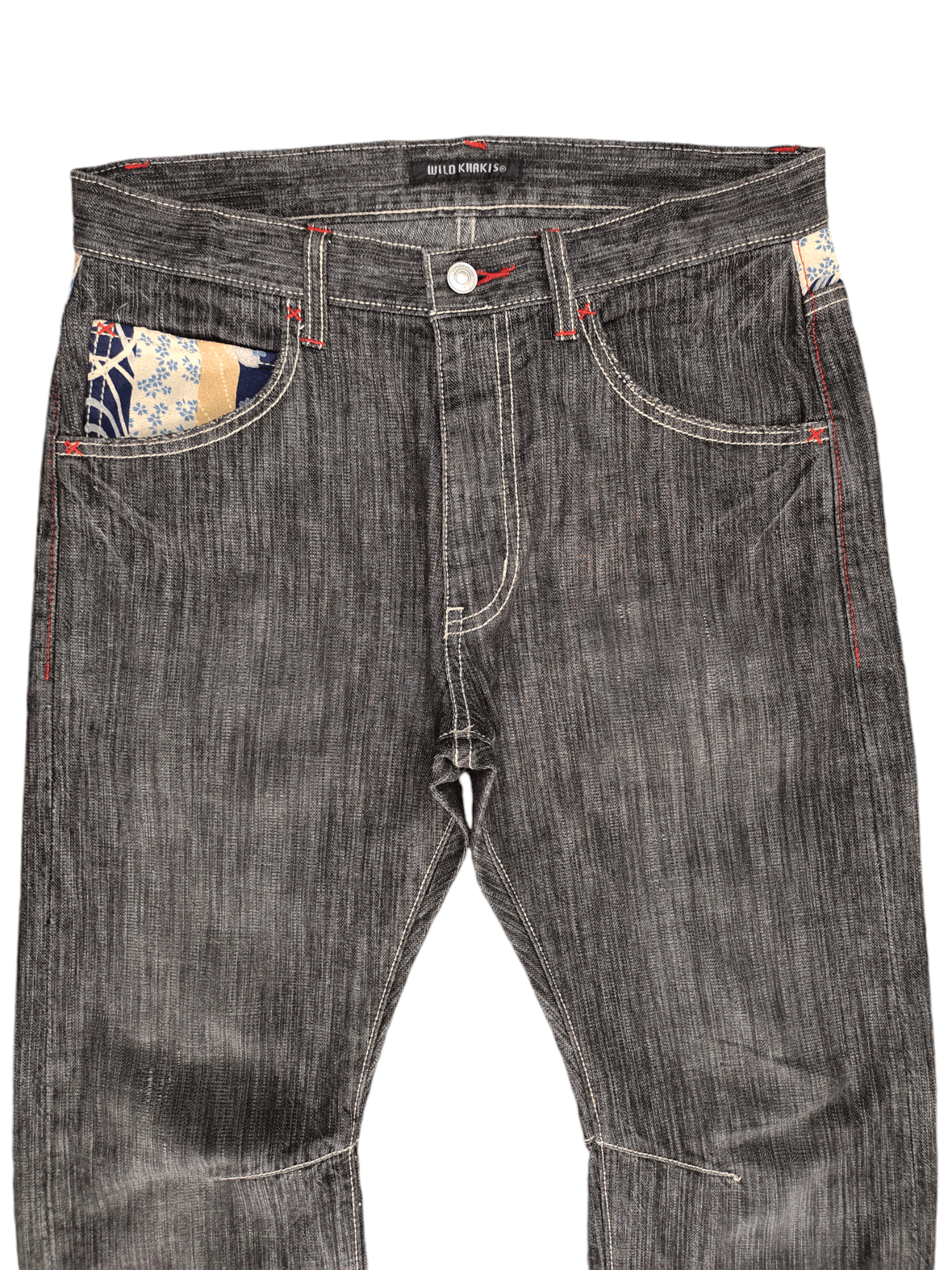 Karakuri Tamashii Vintage Y2k Wild Khakis Sukajan Sakura Jeans Karakuri Style Size US 32 / EU 48 - 3 Thumbnail