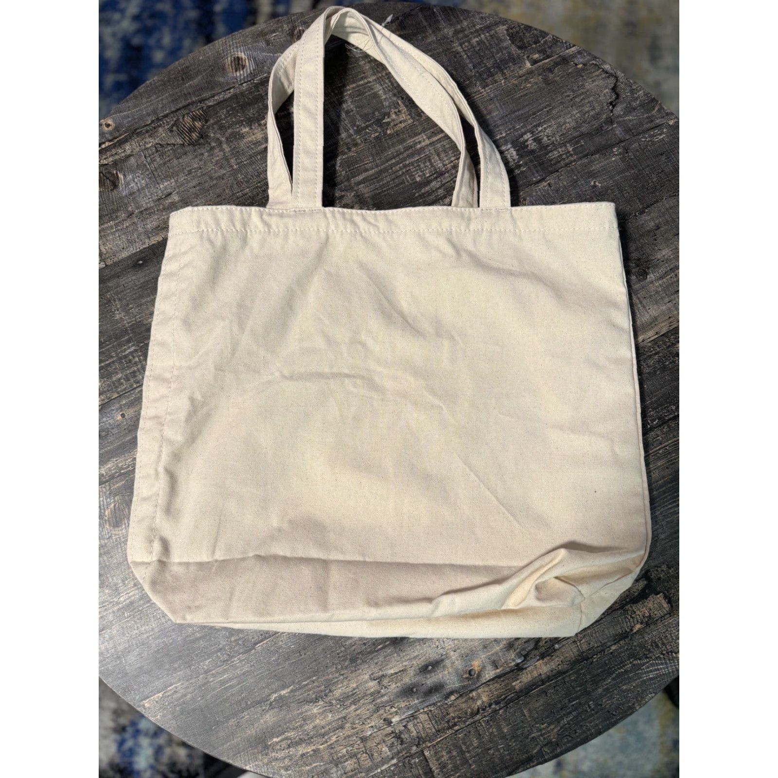 Vintage VINTAGE L.L. BEAN x Peanuts Snoopy “HAPPY CAMPER” Canvas Tote Bag Tote Unisex Adults Beige 80s 90s Travel Pre-owned Size ONE SIZE - 2 Thumbnail