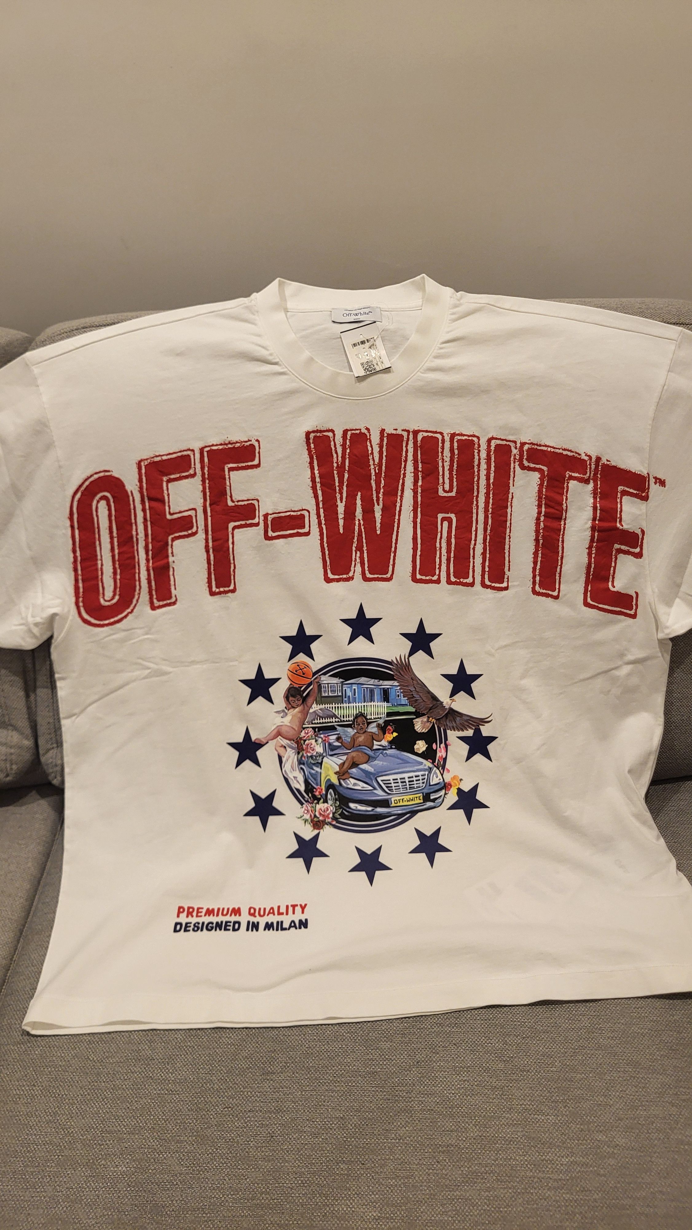 Off-White Off-White Fresco Star Tee Size US S / EU 44-46 / 1 - 5 Thumbnail
