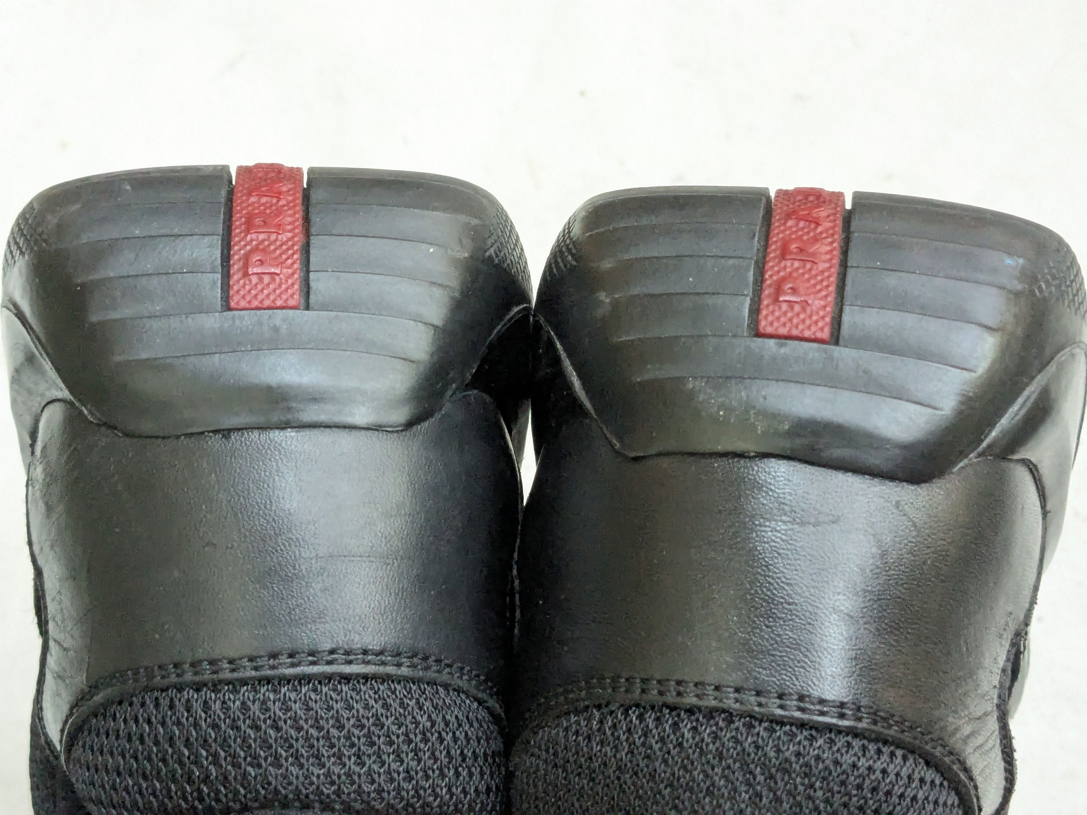 Prada Prada America's Cup Sneakers Black 9 Red Leather Low Tops Size US 9 / EU 42 - 17 Thumbnail