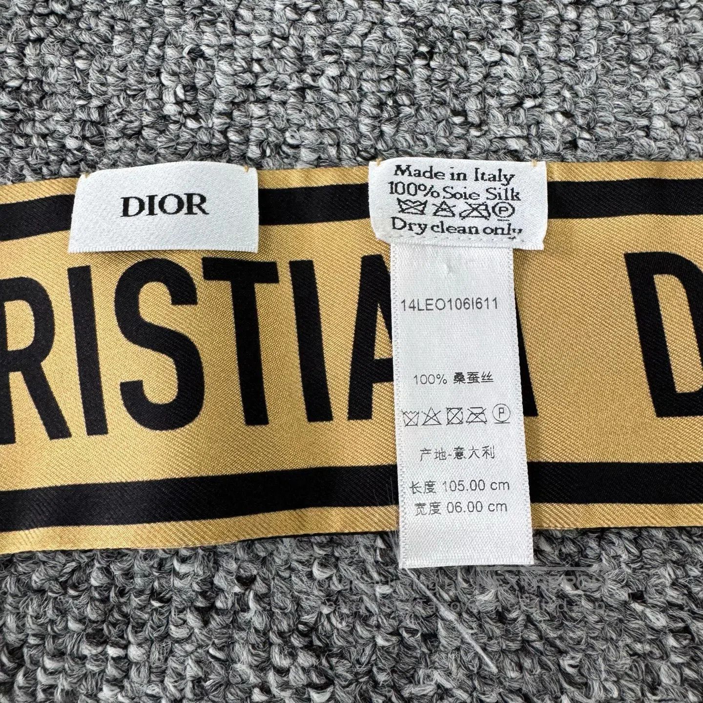 Dior Dior Leopard print, mulberry silk Twilly scarf| Size ONE SIZE - 5 Thumbnail