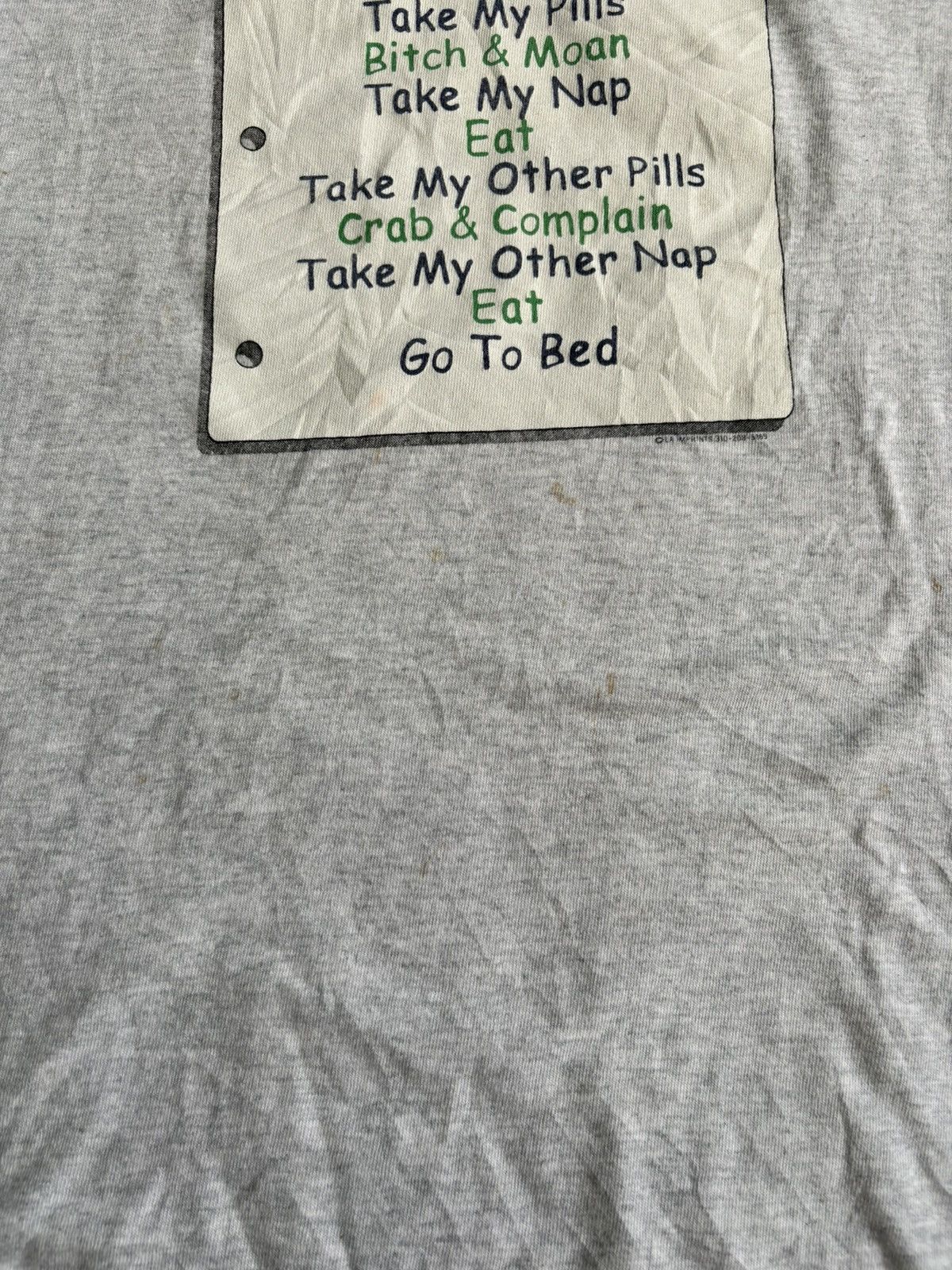 Vintage Vintage Wording Tees “Old Farts Daily Agenda” Size US M / EU 48-50 / 2 - 8 Thumbnail