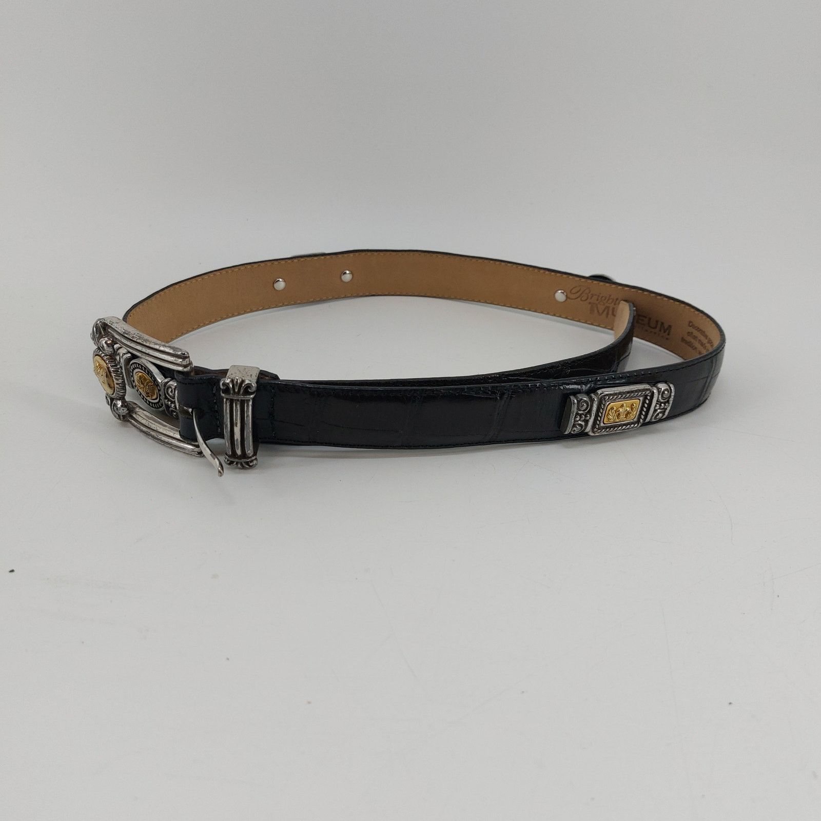 Brighton Brighton Museum Collection Black Leather Belt Coins M Size ONE SIZE - 13 Thumbnail