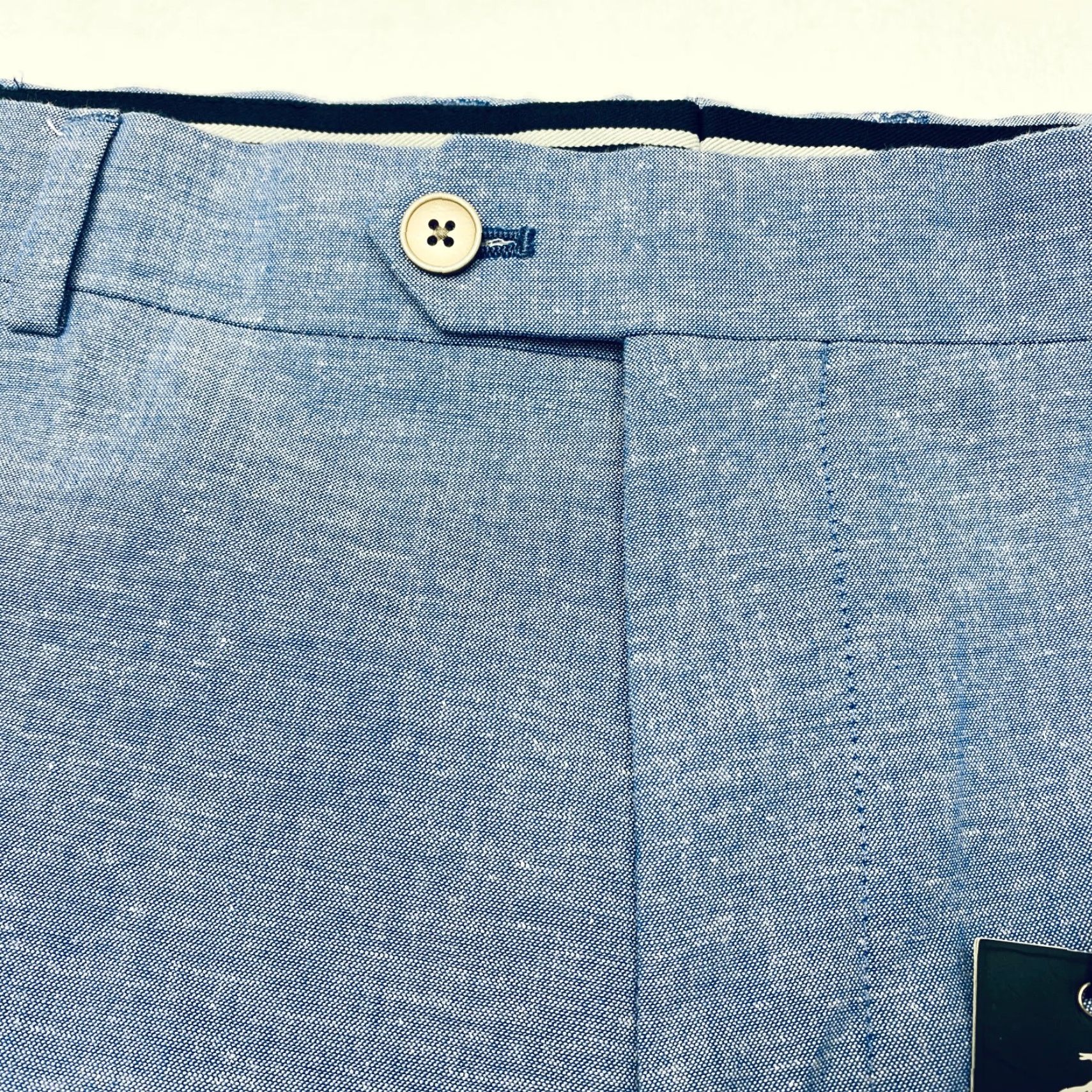 Vintage NWT Penguin by Munsingwear Pants Mens 40x30 Slim Fit Blue Linen Blend Pant 40 Men Casual Dress Pants 7872 Size US 40 / EU 56 - 7 Thumbnail