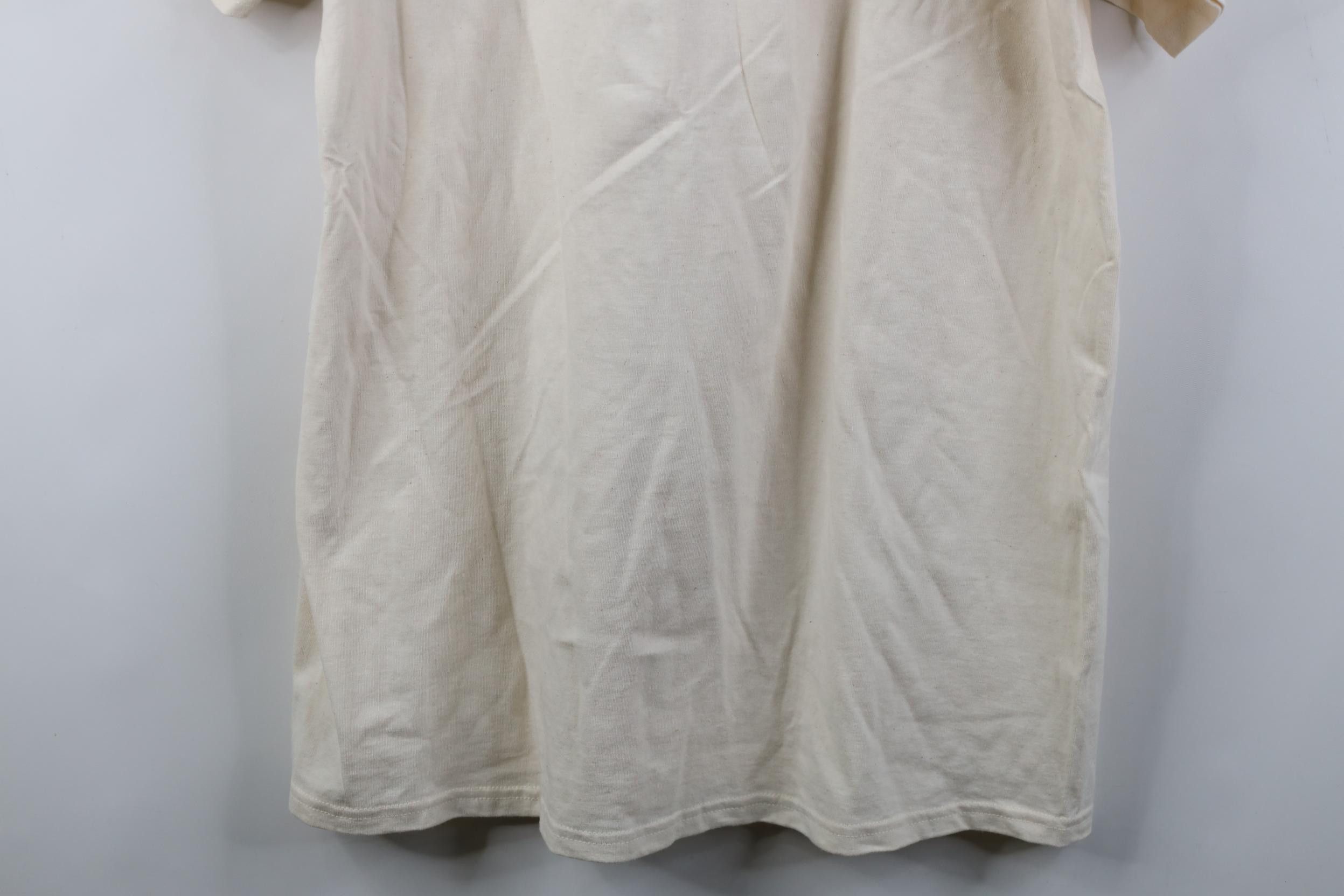 Vintage Vintage 90s Streetwear Blank Raw Cotton Short Sleeve T-Shirt Size US L / EU 52-54 / 3 - 12 Thumbnail
