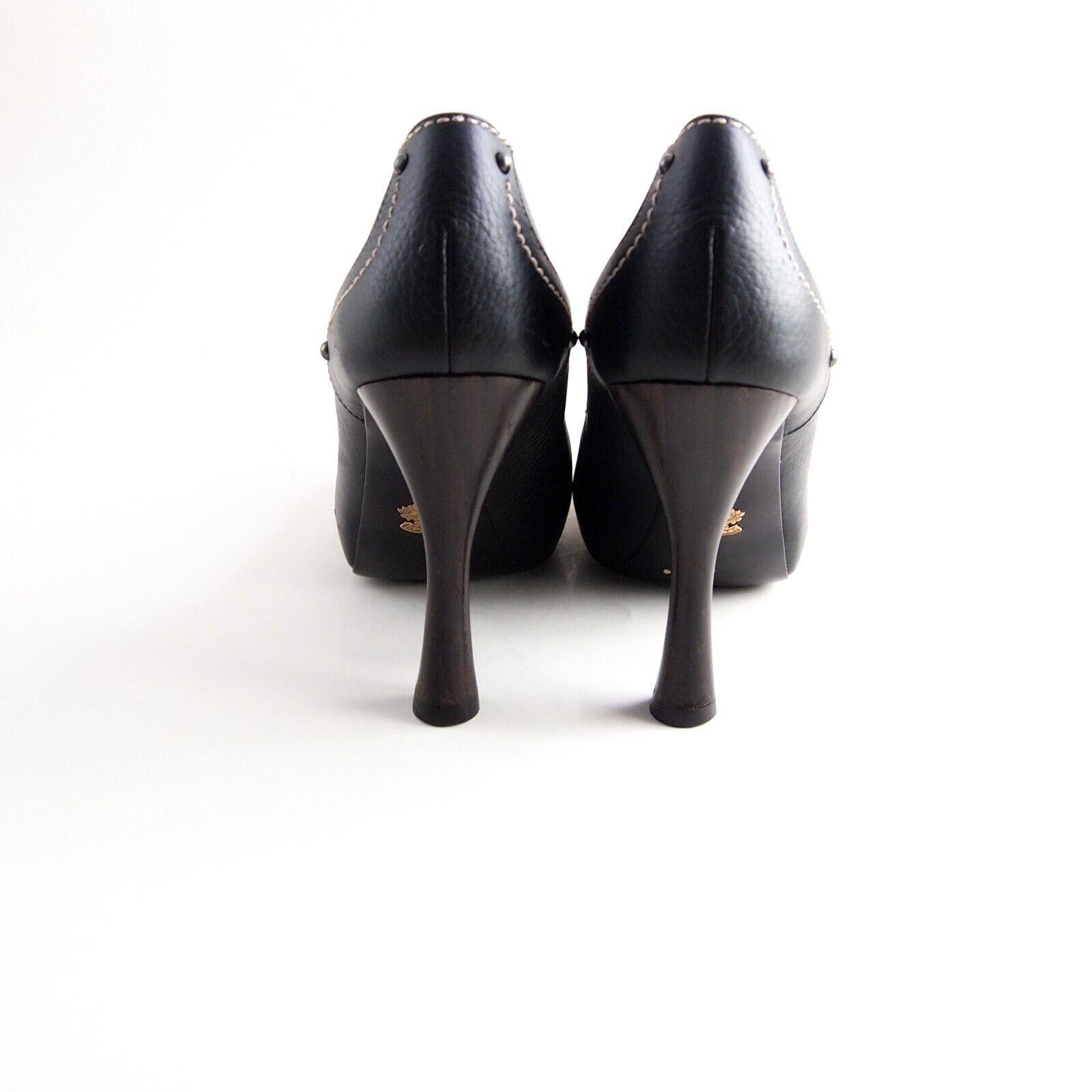 Bally Bally Uril Heels Plateau Black Leather Womens US 6.5 EU 37 Size US 6.5 / IT 36.5 - 7 Thumbnail