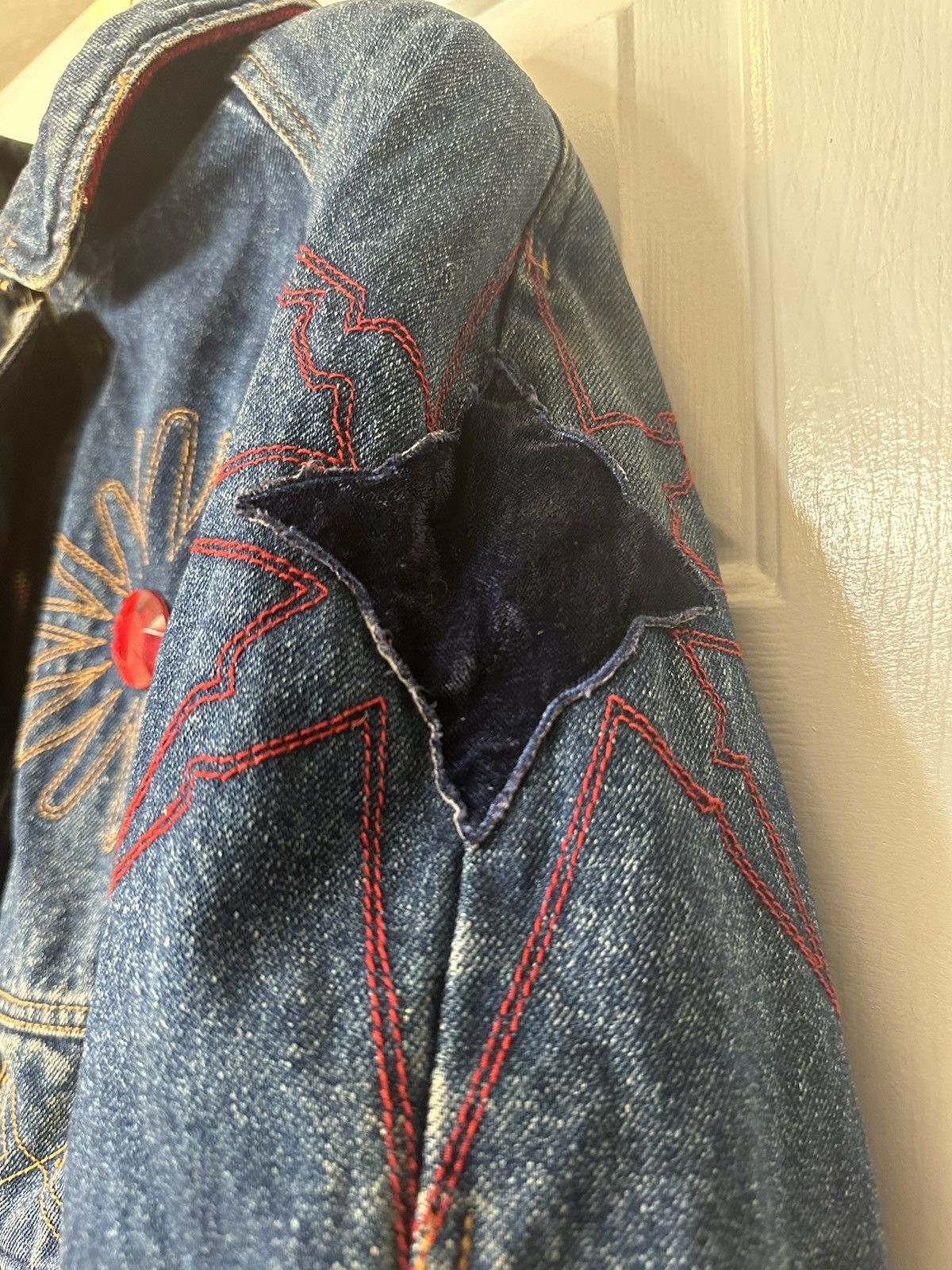 Kith Izzi Vintage 80’s Denim Jacket - North Star Kith Patchwork Size S / US 4 / IT 40 - 8 Thumbnail