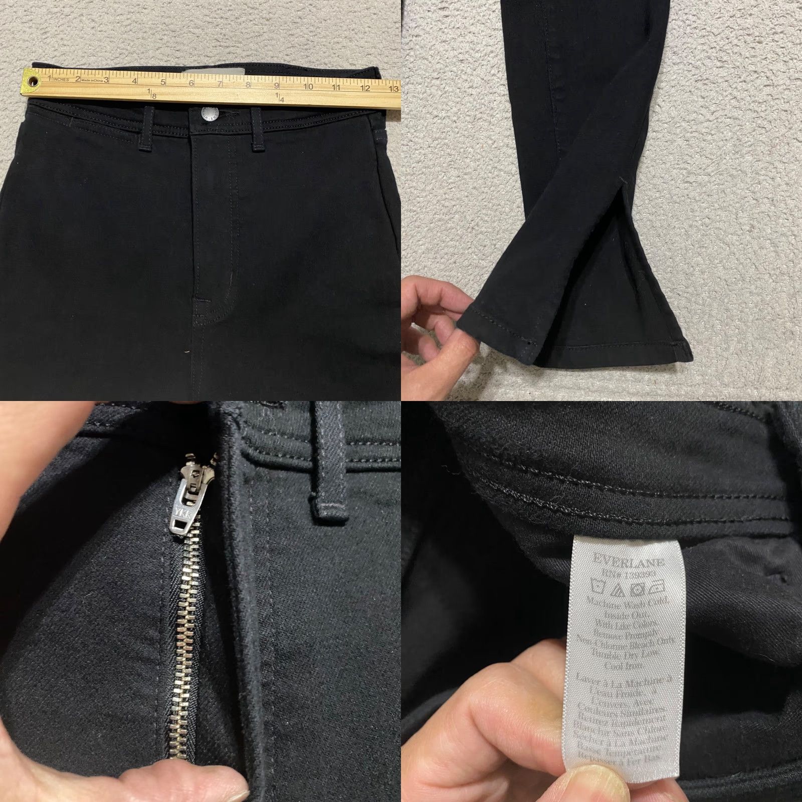 Everlane Everlane Jeans Black Denim Dark Wash High Rise Skinny 26 Adult Womens Regular 5-Pocket Style City Hipster Vintage No Size 26" / US 2 / IT 38 - 8 Thumbnail