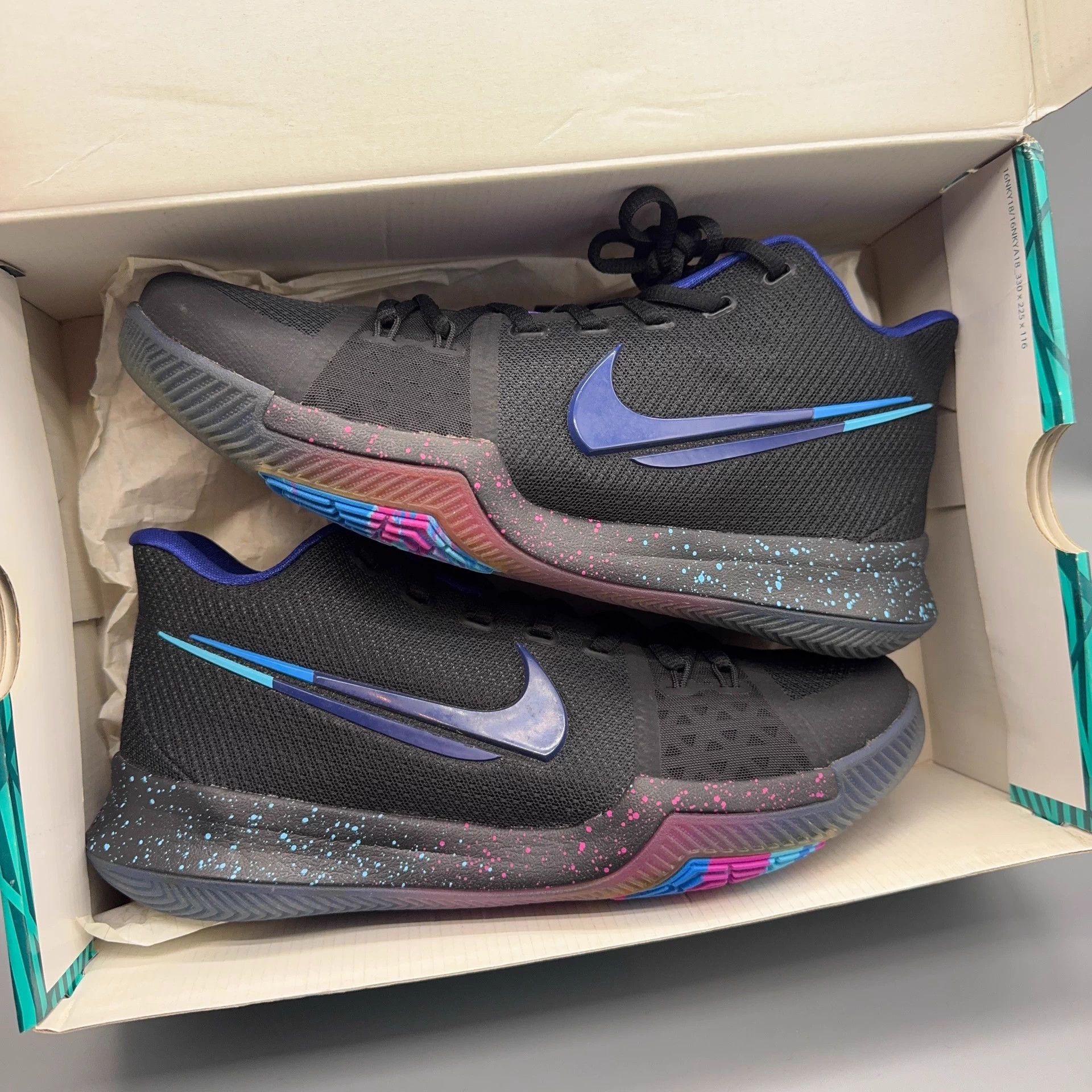 Nike Nike Kyrie 3 'Broken Hook' Black Size 43 Size US 10 / EU 43 - 6 Thumbnail