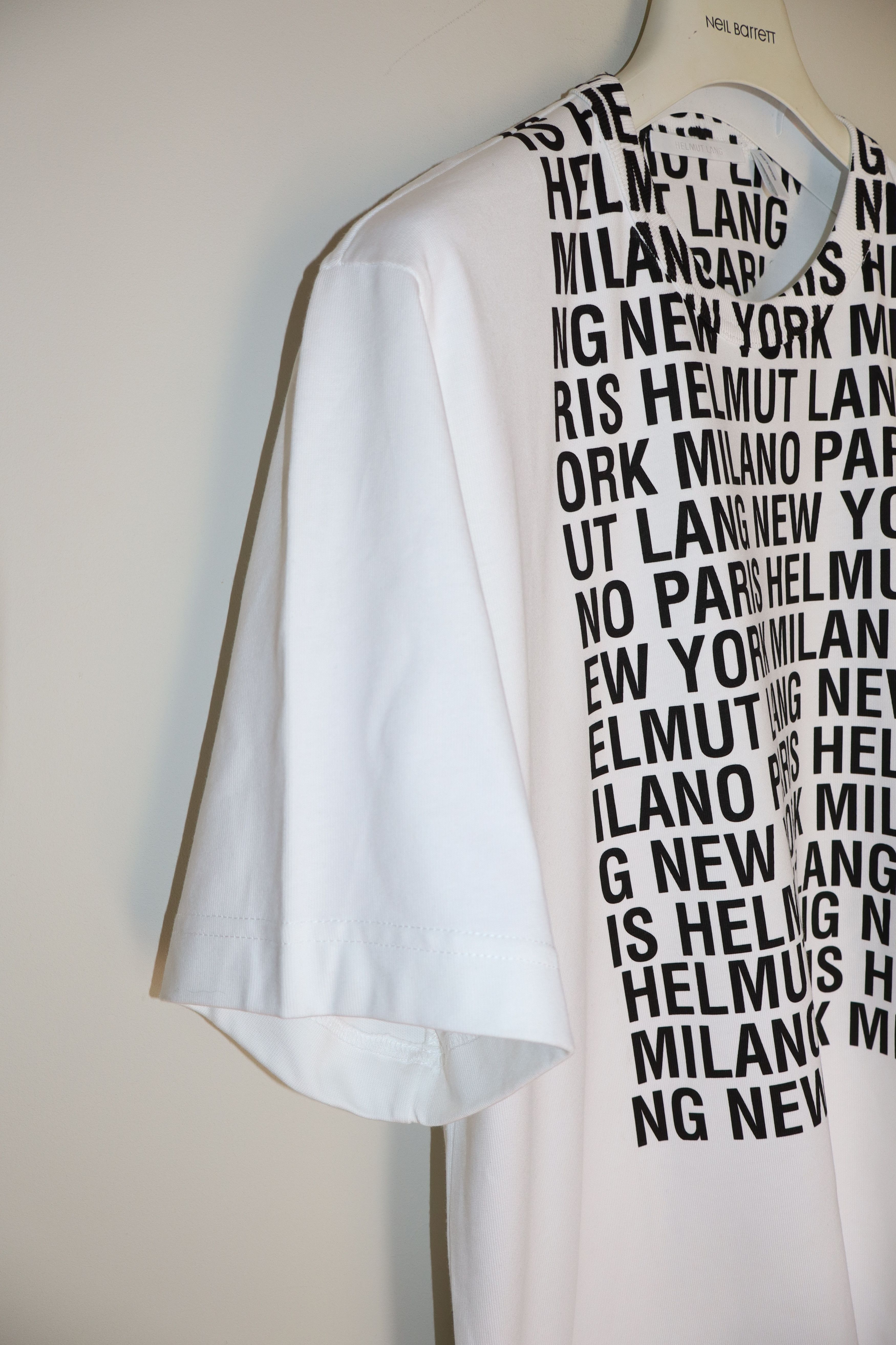 Helmut Lang White Box Logo T-Shirt Size US M / EU 48-50 / 2 - 9 Thumbnail
