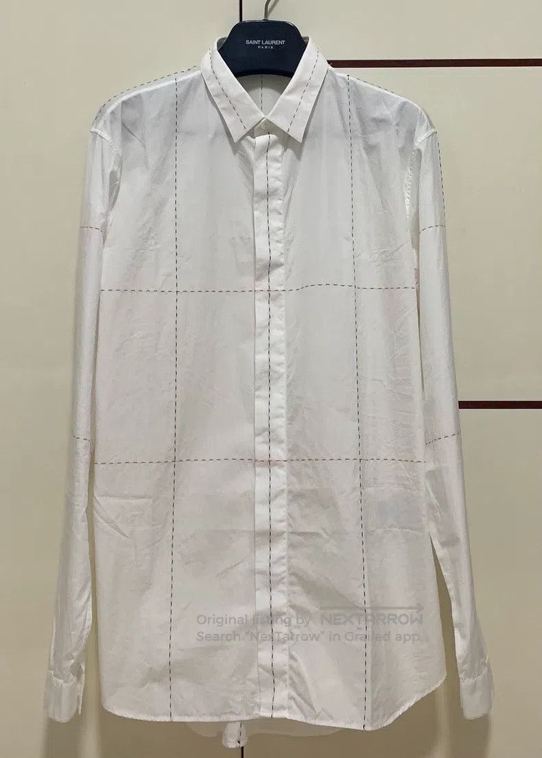 Dior Dior size 41 Black and Red Stitch Shirt Size US S / EU 44-46 / 1 - 1 Thumbnail