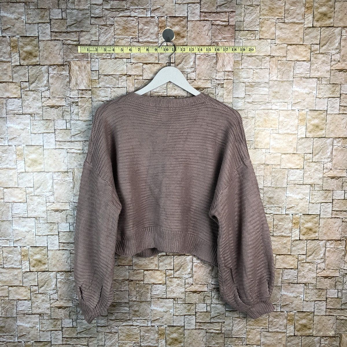 Japanese Brand Maoyesky Purple Patterned Cardigans Knitwear crop top #A1211 Size L / US 10 / IT 46 - 12 Thumbnail