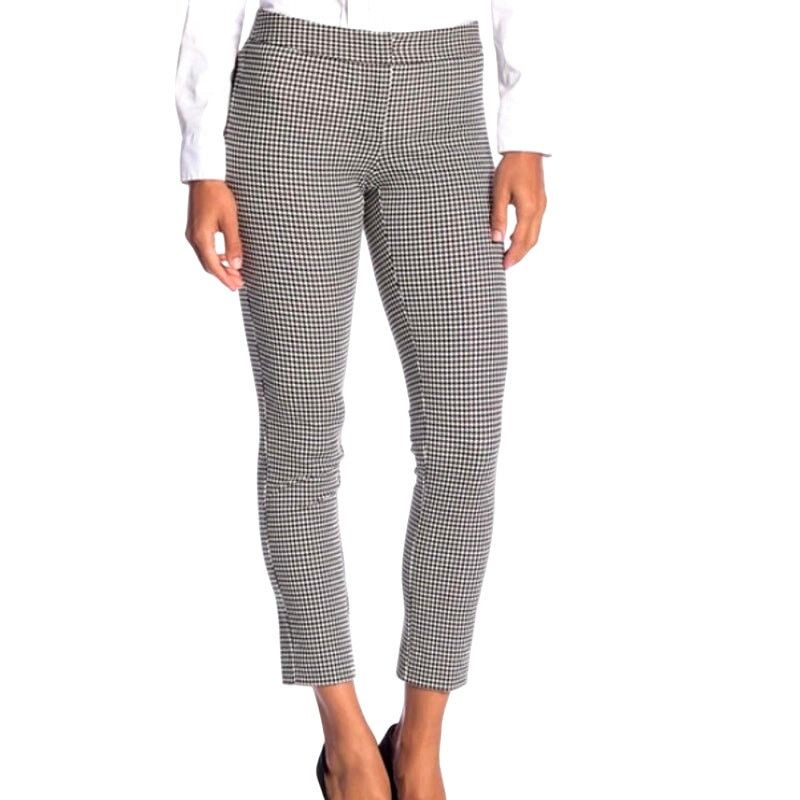 Other Amanda + Chelsea Black White Lattice Stretch Formal Pants Size 28" / US 6 / IT 42 - 1 Thumbnail