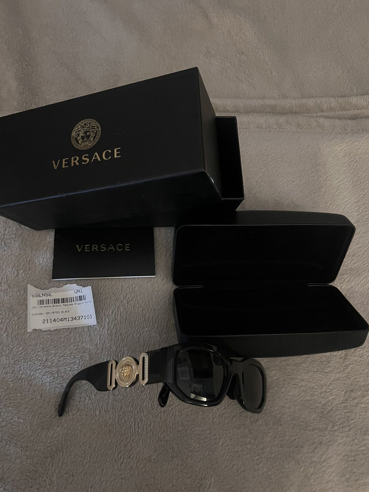 Versace Black Medusa Biggie Sunglasses Size ONE SIZE - 12 Thumbnail