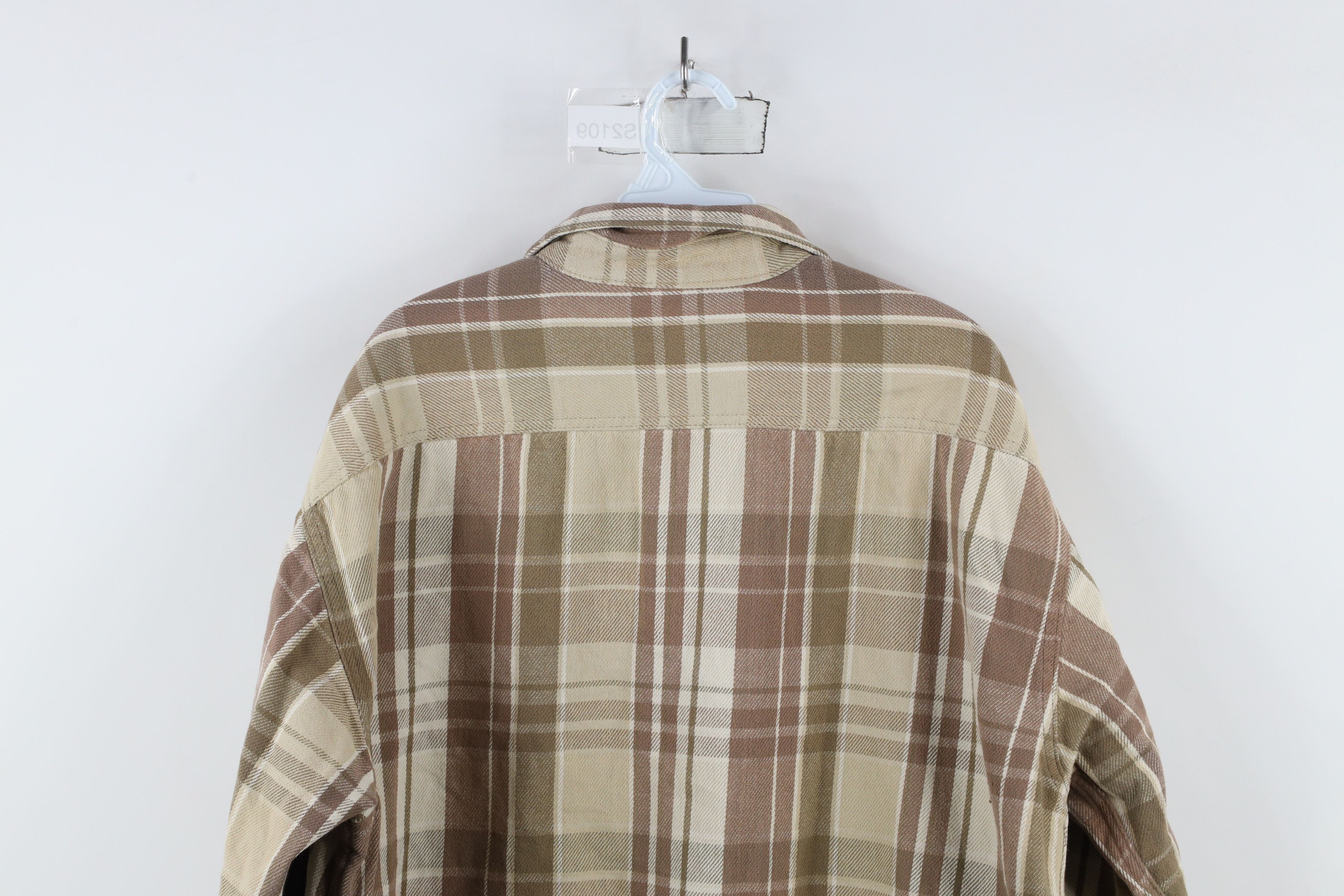 Vintage Vintage 90s Streetwear Heavyweight Button Shirt Plaid Size US XL / EU 56 / 4 - 12 Thumbnail