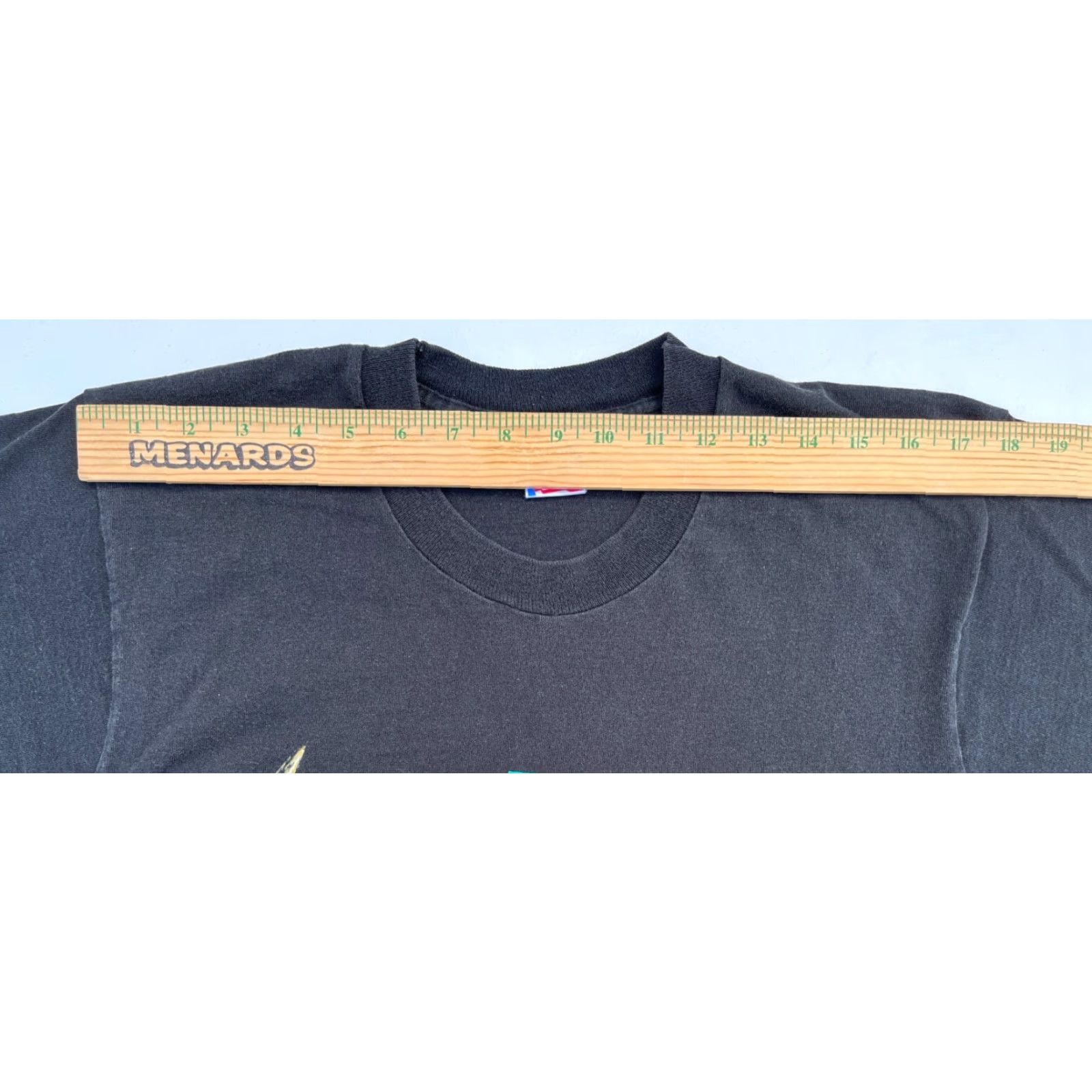 Fruit Of The Loom Fruit of the Loom Men's Vintage 90s T-Shirt Sz L Crew Neck Black 100% Cotton Made in USA Size US L / EU 52-54 / 3 - 7 Thumbnail