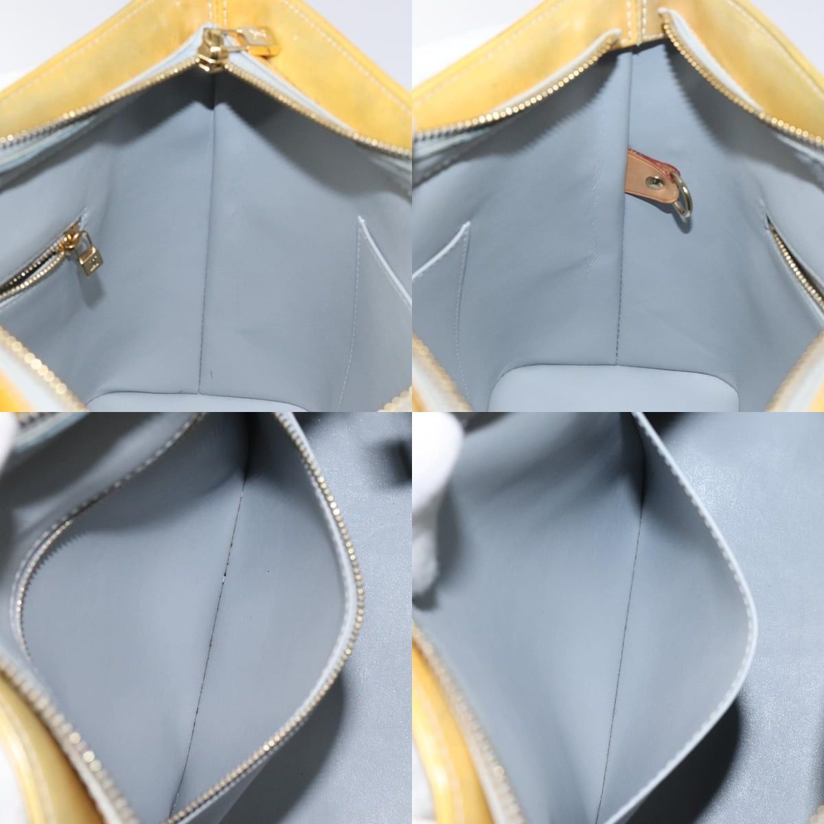 Louis Vuitton LOUIS VUITTON Monogram Vernis Houston Hand Bag Gris M91053 Size ONE SIZE - 12 Thumbnail