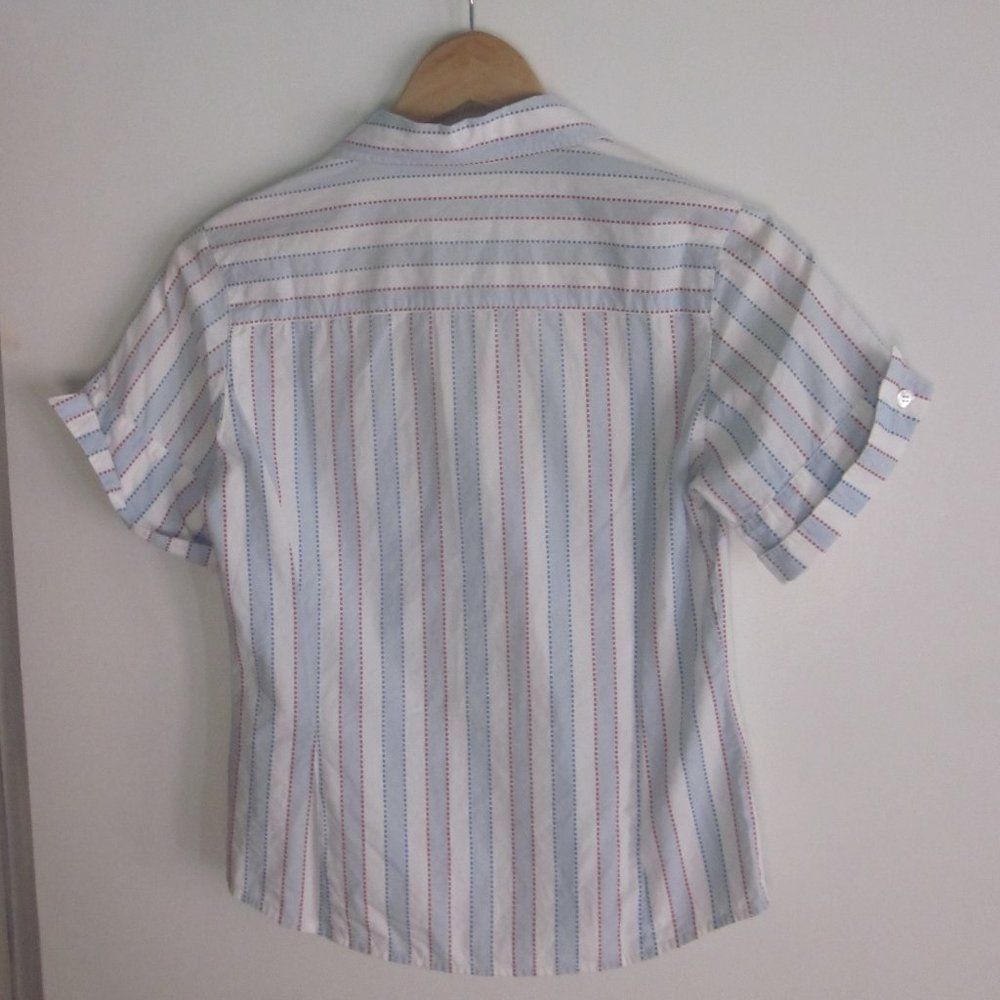 Lyle & Scott Lyle & Scott Scotland Golf Blouse XS Button Up Shirt Blue & White Size XS / US 0-2 / IT 36-38 - 5 Thumbnail