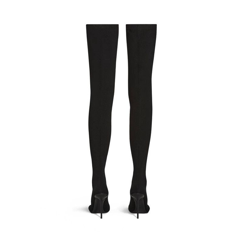 Balenciaga o1w1db10526 Anatomic 110mm Over-the-Knee Boots in Black Size US 6 / IT 36 - 5 Thumbnail