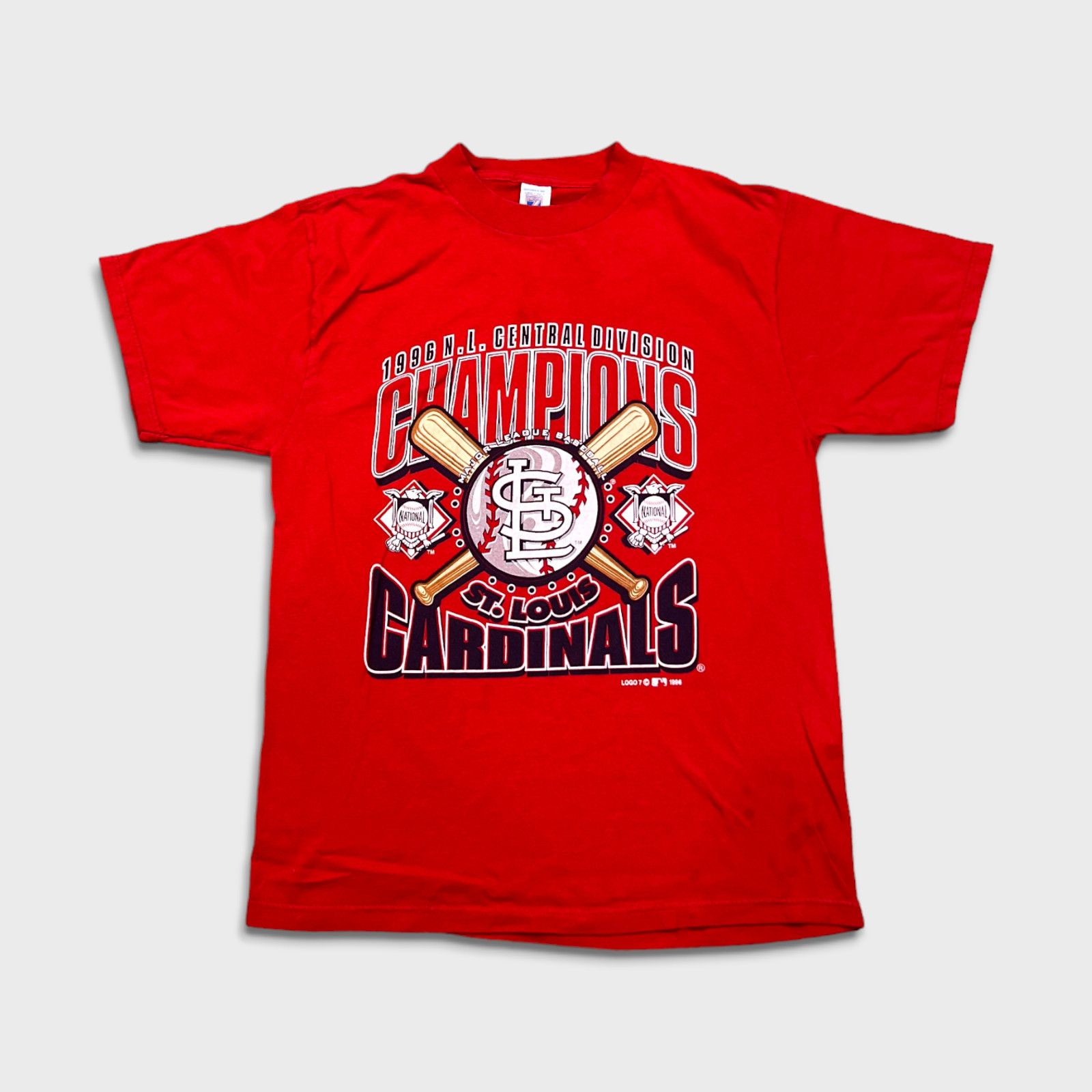 Logo 7 × MLB × Vintage VTG 1996 Logo 7 St Louis Cardinals T Shirt Baseball MLB Tee Size US L / EU 52-54 / 3 - 1 Thumbnail