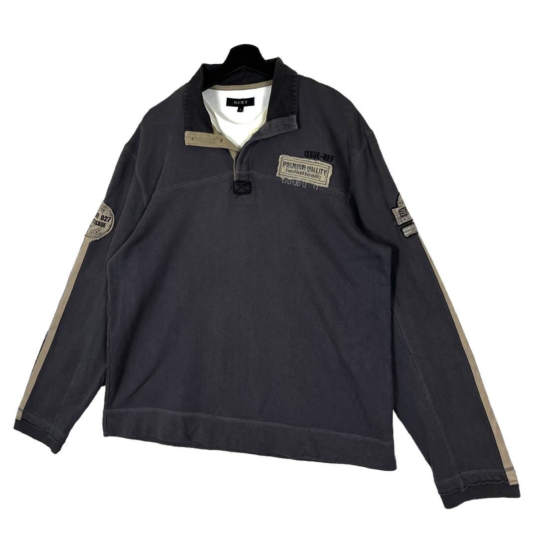 NEXT × Vintage Vintage Next Polo MilitaryStyle Issue Division003 Sweatshirt Size US L / EU 52-54 / 3 - 5 Thumbnail