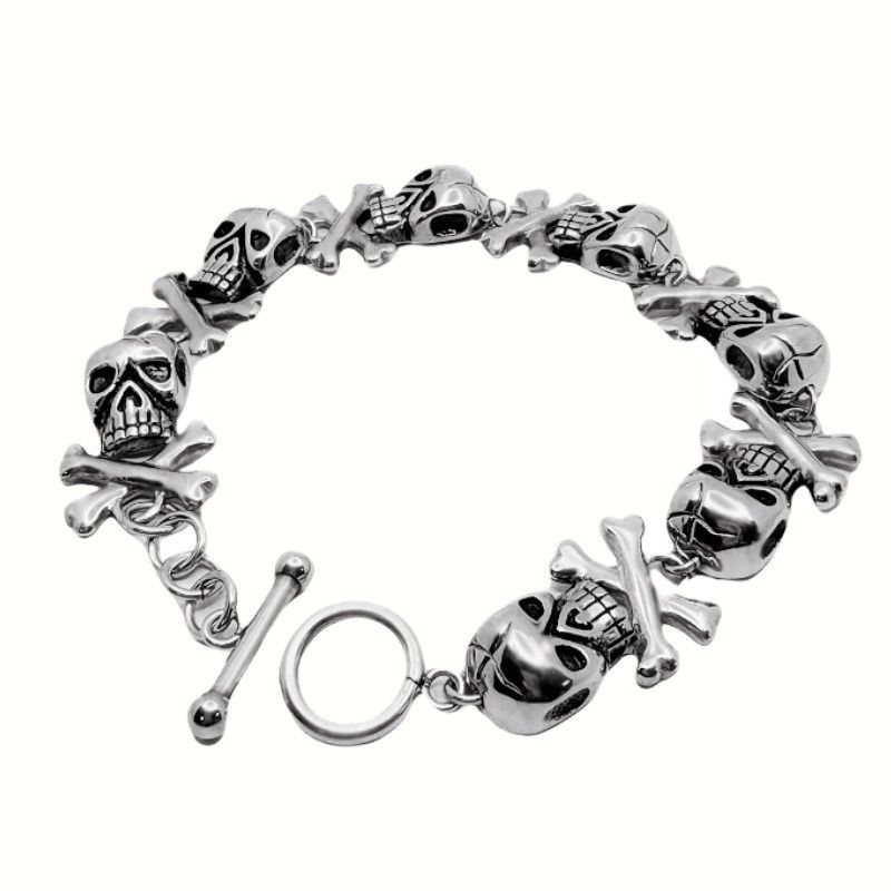 Jewelry Skull Hip-hop Bracelet Y2K Punk Chain Gotch Bracelets Chains Size ONE SIZE - 2 Thumbnail