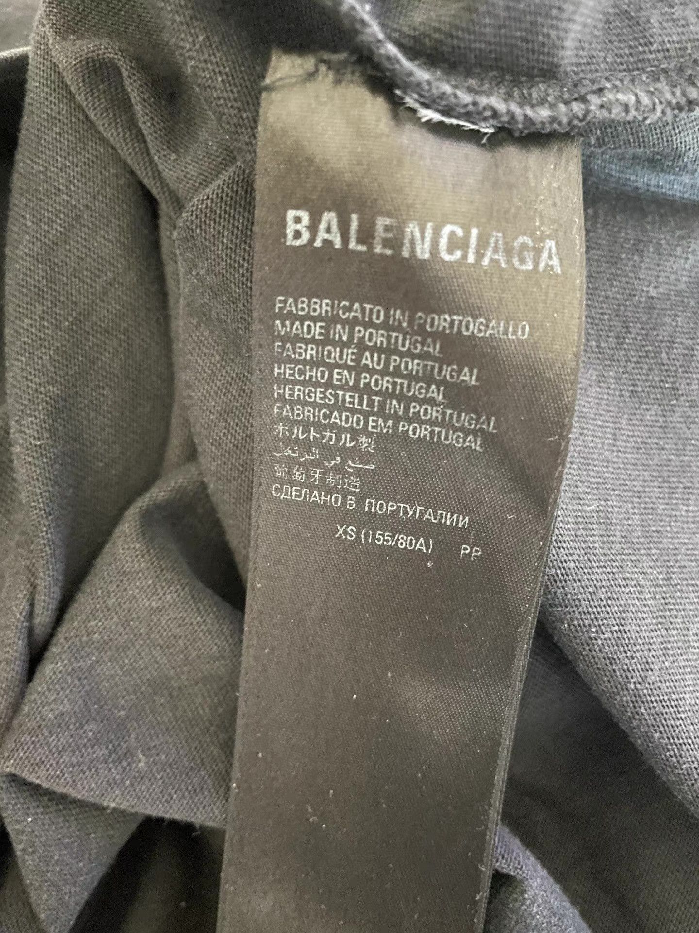 Balenciaga Balenciaga black washed T-shirt, Q4 Size US XS / EU 42 / 0 - 5 Thumbnail