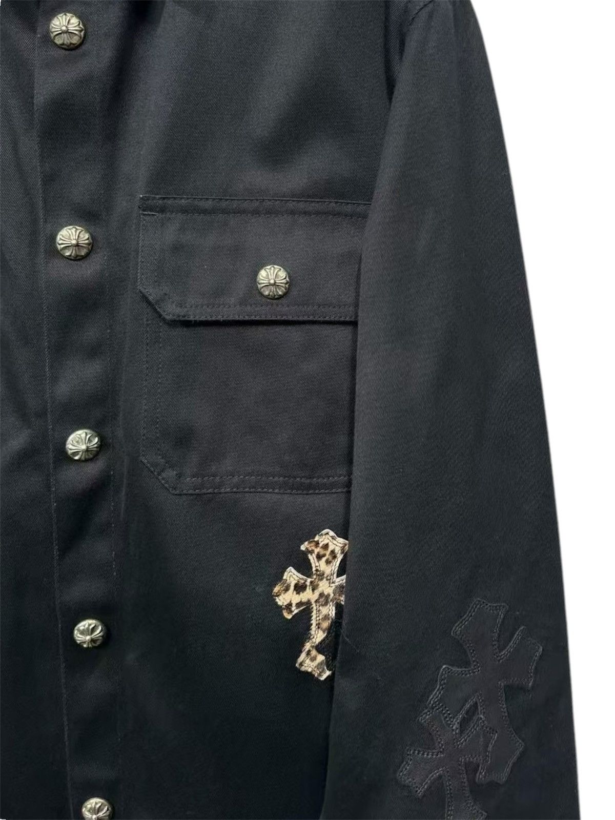 Chrome Hearts Chrome Hearts M Work Dog Leopard Cross patches Shirt Jacket Size US M / EU 48-50 / 2 - 3 Thumbnail