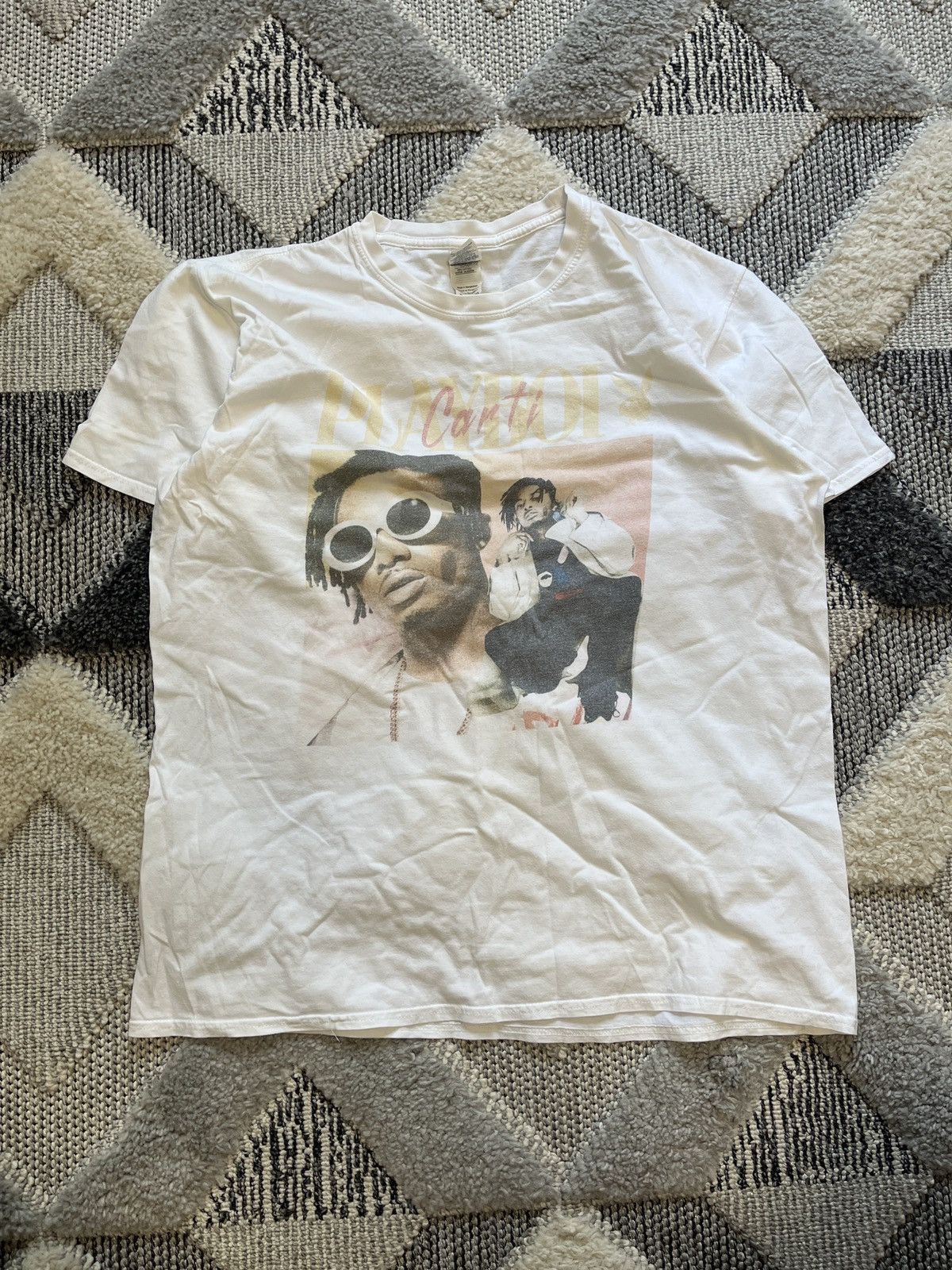 Vintage PLAY BOY CARTI VINTAGE T SHIRT Size US XL / EU 56 / 4 - 1 Thumbnail
