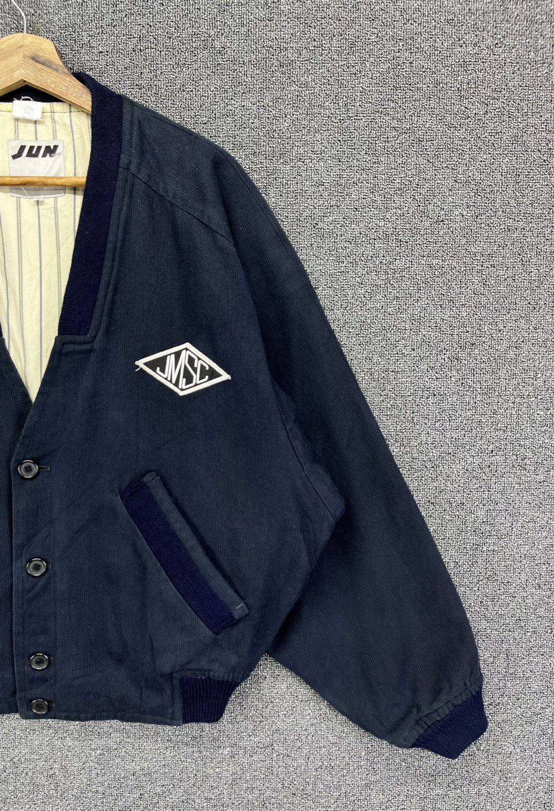 Japanese Brand Vintage Jun Men Wool Cardigan Jacket Size US M / EU 48-50 / 2 - 4 Thumbnail