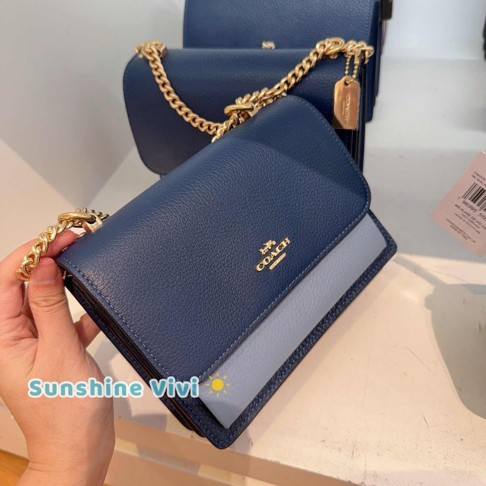 Coach NWT COACH Mini Klare Crossbody Bag CAN19 Deep Blue/Blue Bell Size ONE SIZE - 2 Thumbnail