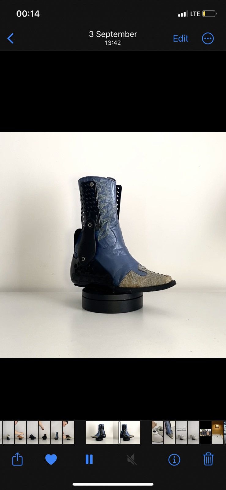 Alpinestars × Japanese Brand × Vintage 1of1 Cowboy Boots Size US 6.5 / IT 36.5 - 6 Thumbnail