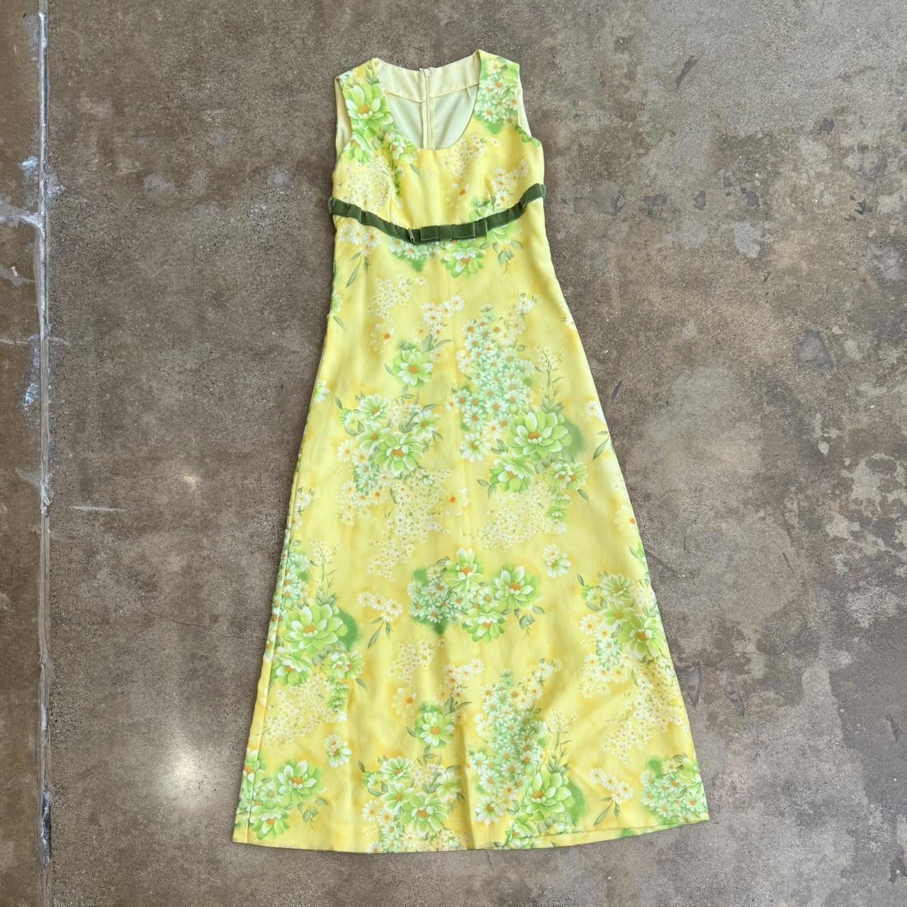Designer Women's Yellow and Green Dress Size XS / US 0-2 / IT 36-38 - 2 Thumbnail